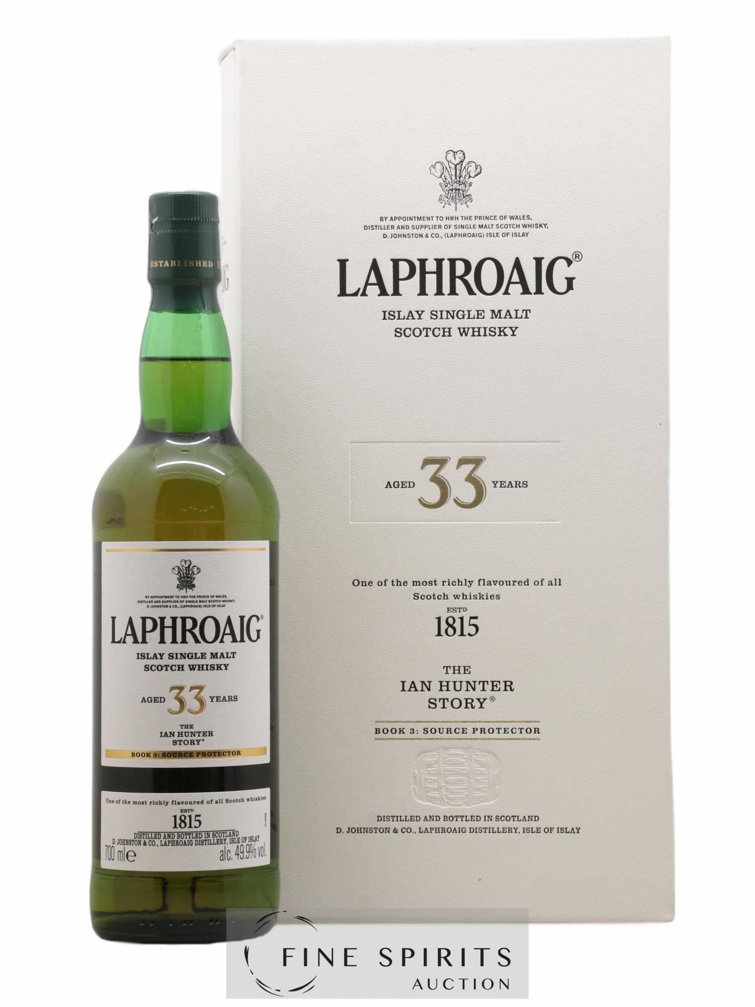 Laphroaig 33 years Of. Book 3 Source Protection The Ian Hunter Story