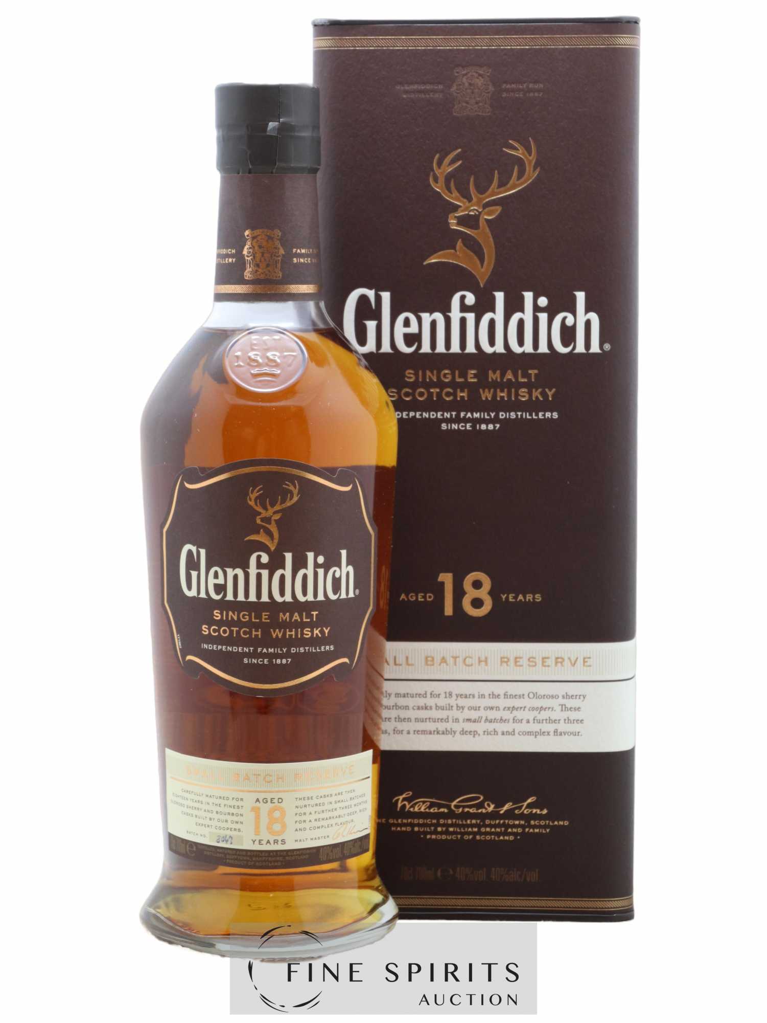 Glenfiddich 18 years Of. Small Batch Reserve n°8047