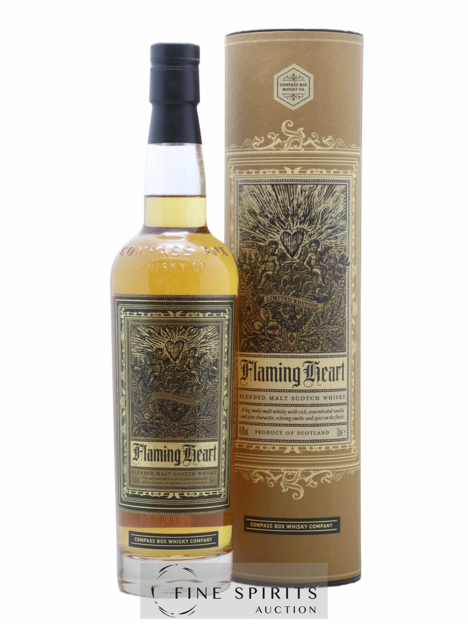 Flaming Heart Compass Box One of 9147 - bottled 2012 Limited Edition