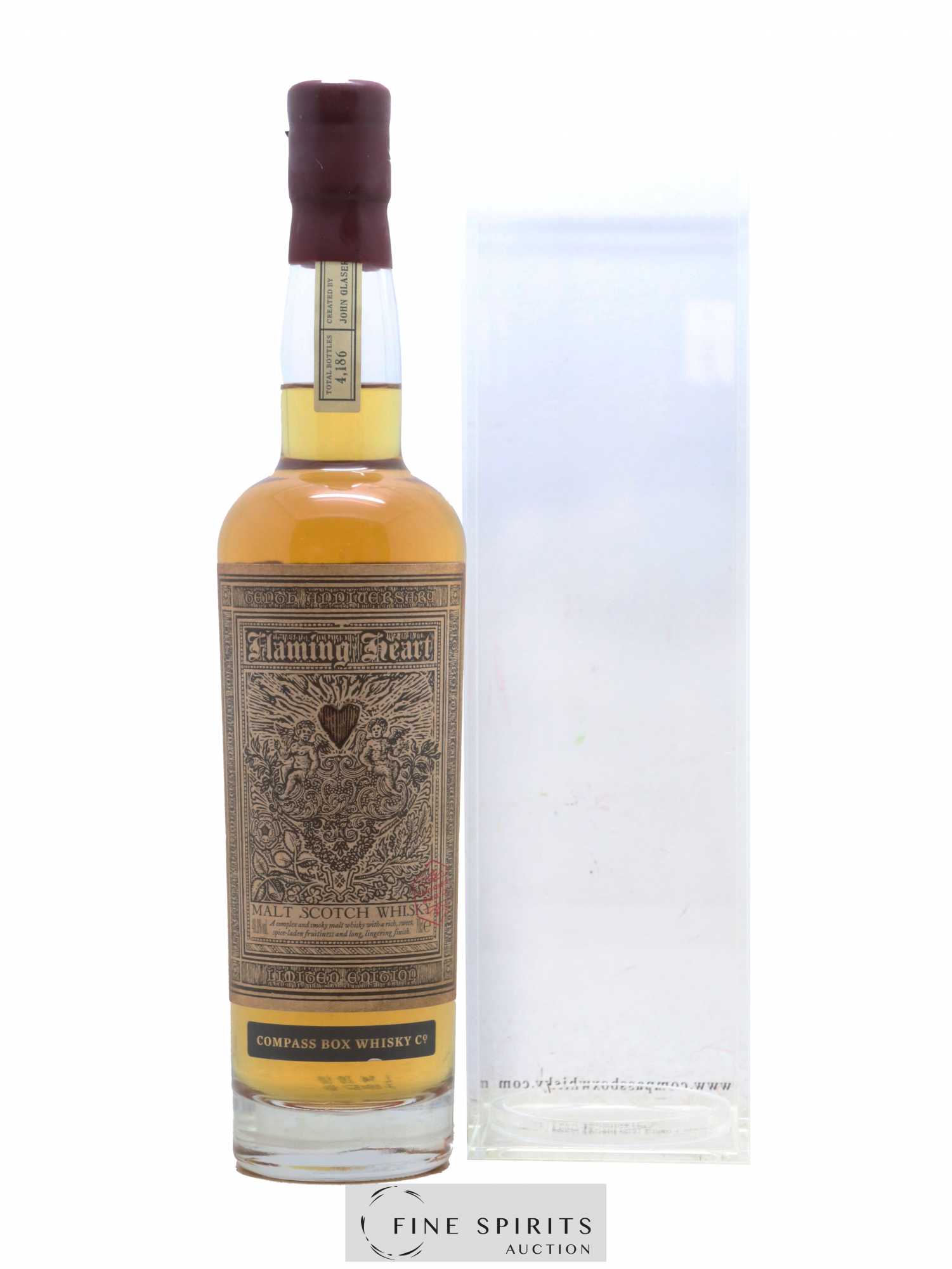 Flaming Heart Compass Box One of 4186 - bottled 2010 Limited Edition