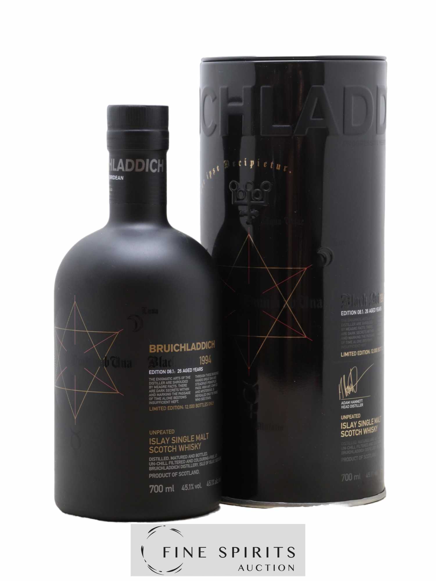 Bruichladdich 26 years 1994 Of. Black Art Edition 08.1 One of 12000 Unpeated