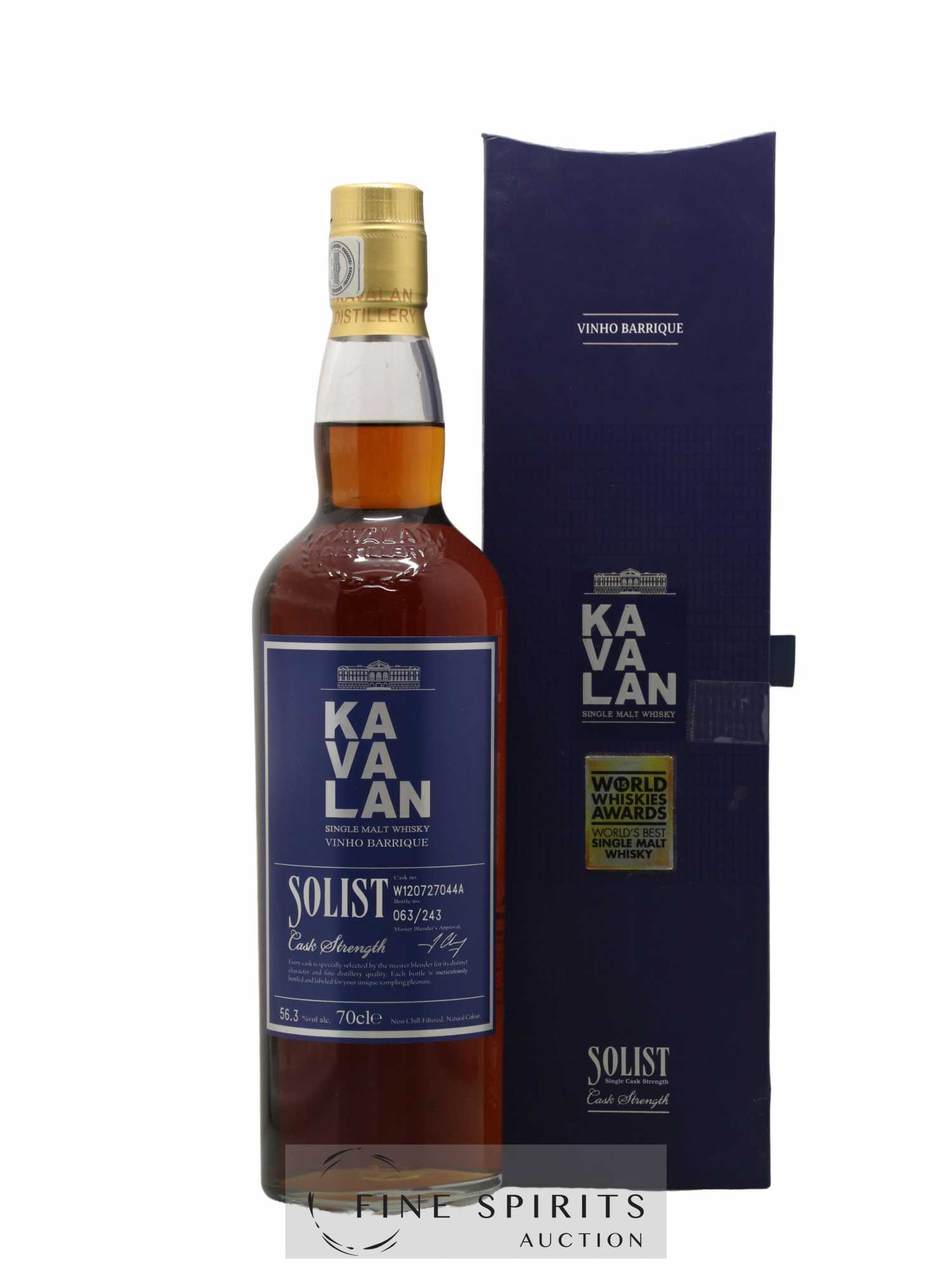 Kavalan Of. Solist Vinho Barrique Cask n°W120727044A - One of 243 - bottled 2016 Cask Strength