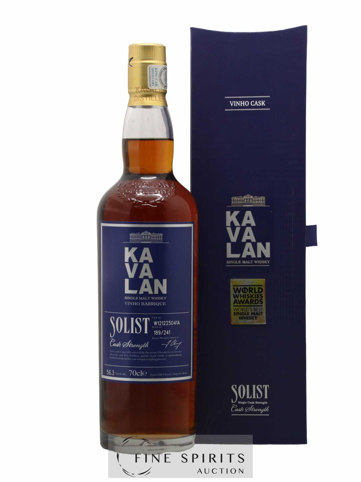 Kavalan Of. Solist Vinho Barrique Cask n°W121225041A - One of 241 - bottled 2017 Cask Strength