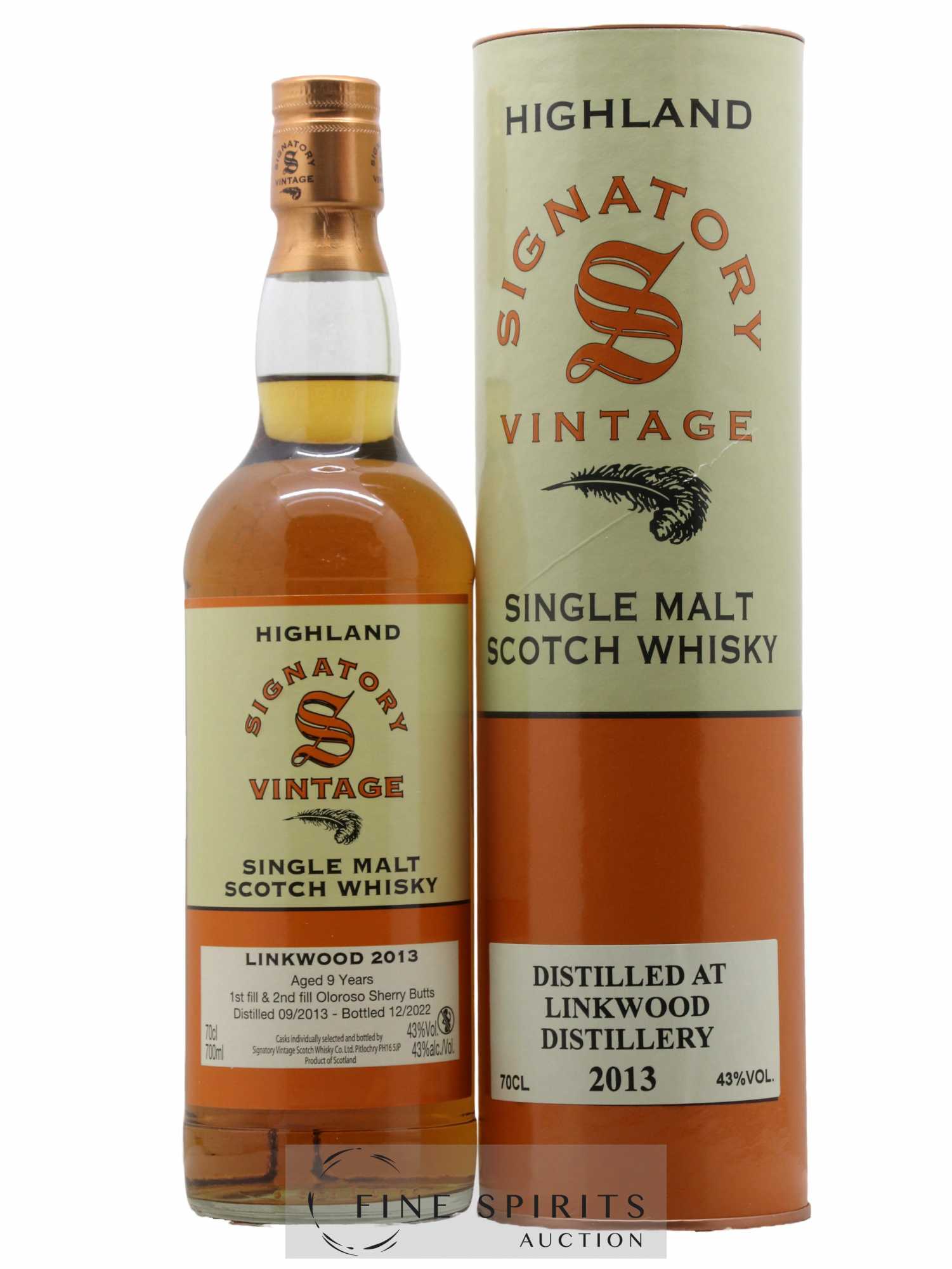 Linkwood 9 years 2013 Signatory Vintage Oloroso Sherry Butts - bottled 2022