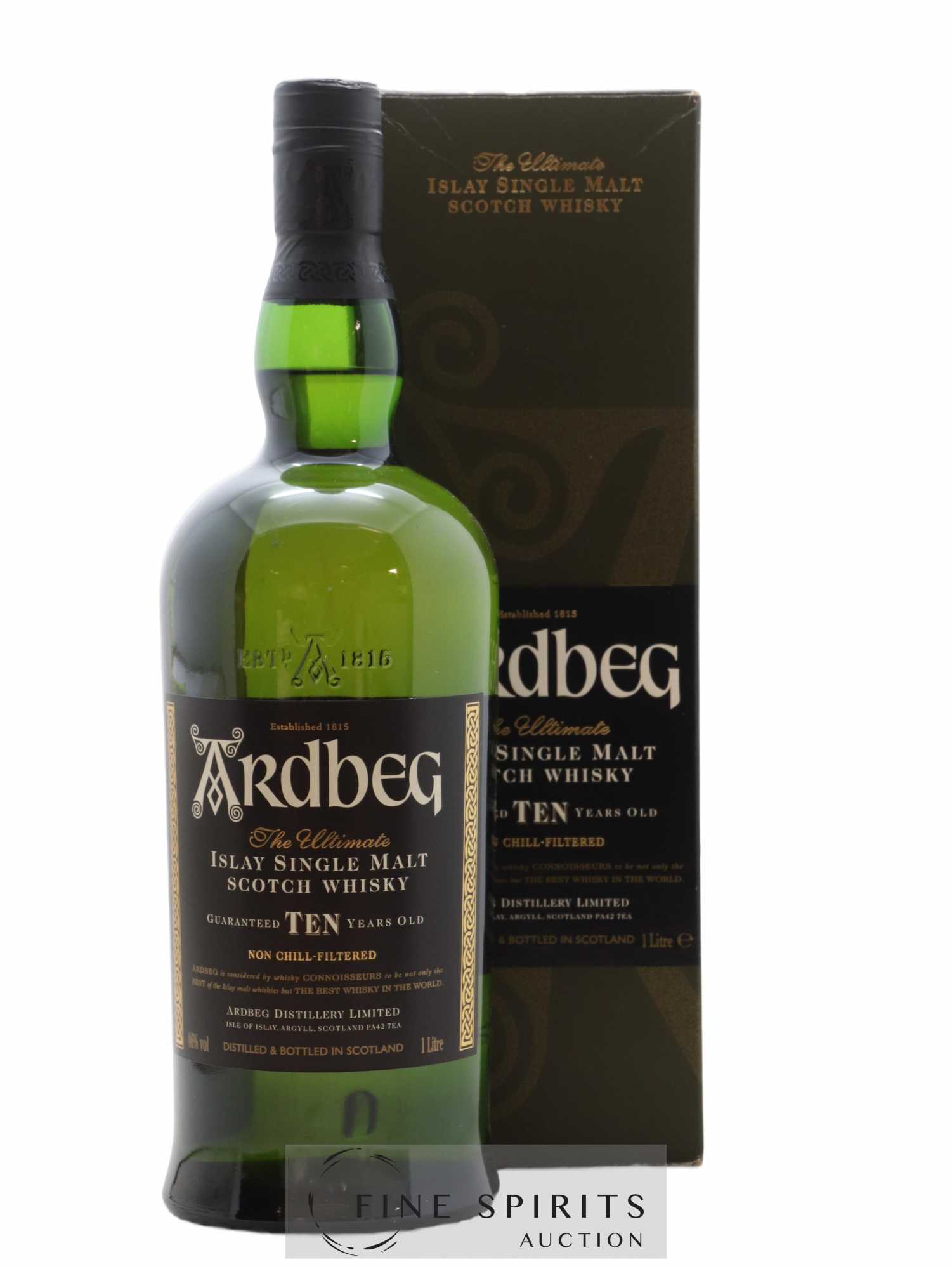 Ardbeg 10 years Of. 1L Guaranted Ten Years Old The Ultimate 1L