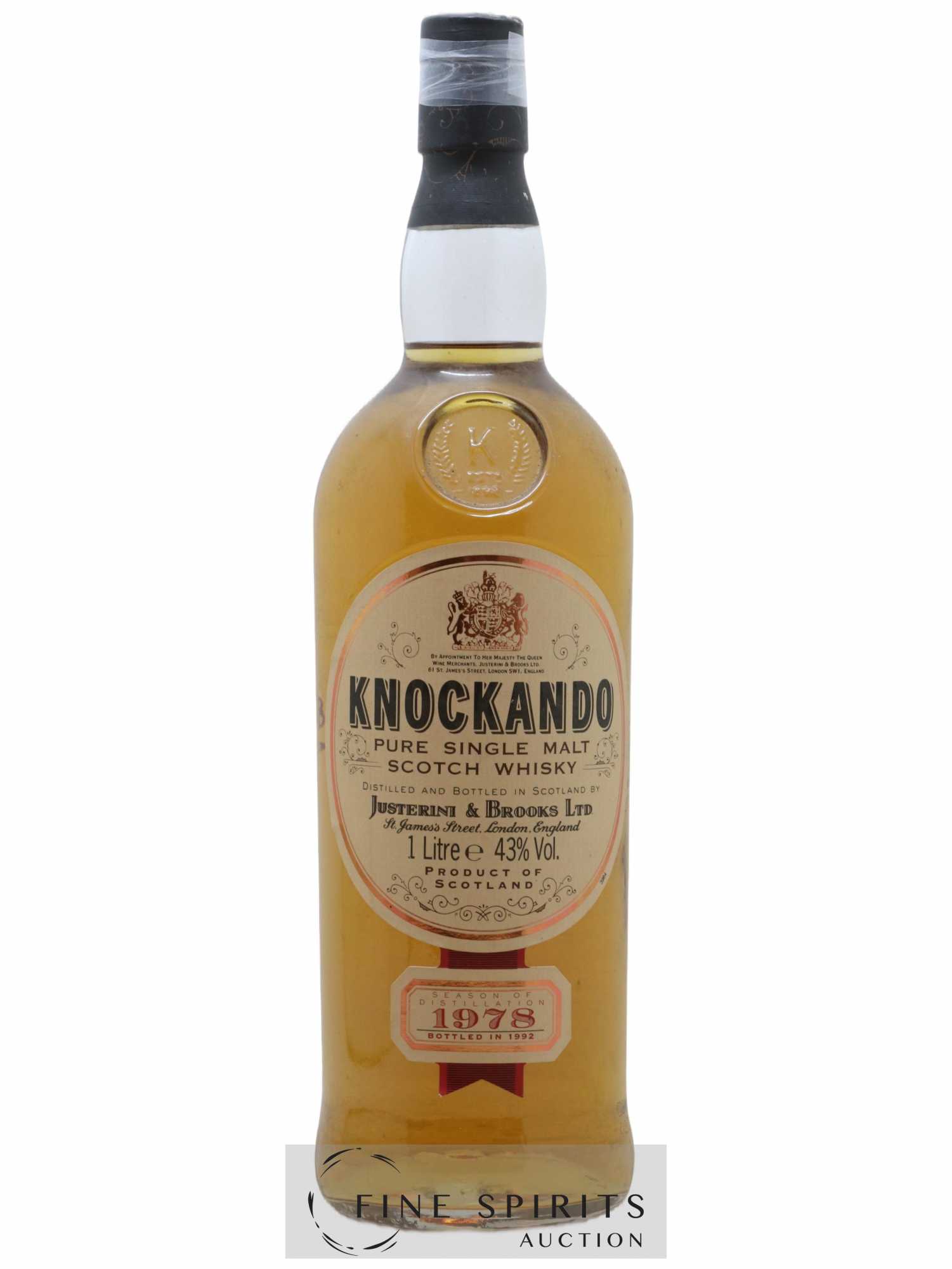 Knockando 1978 Of. bottled 1992 1L