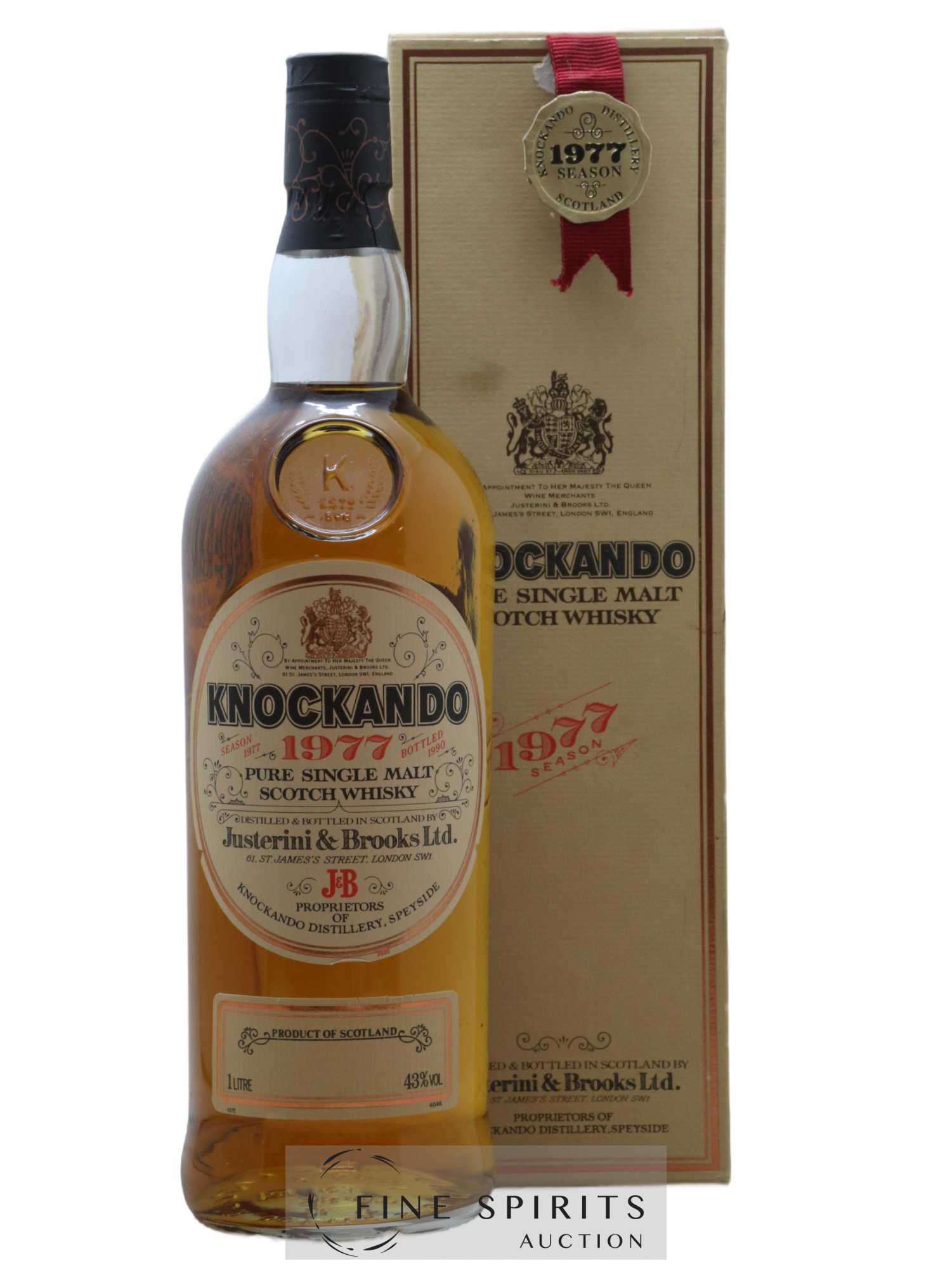 Knockando 1977 Of. bottled 1990 (1L)