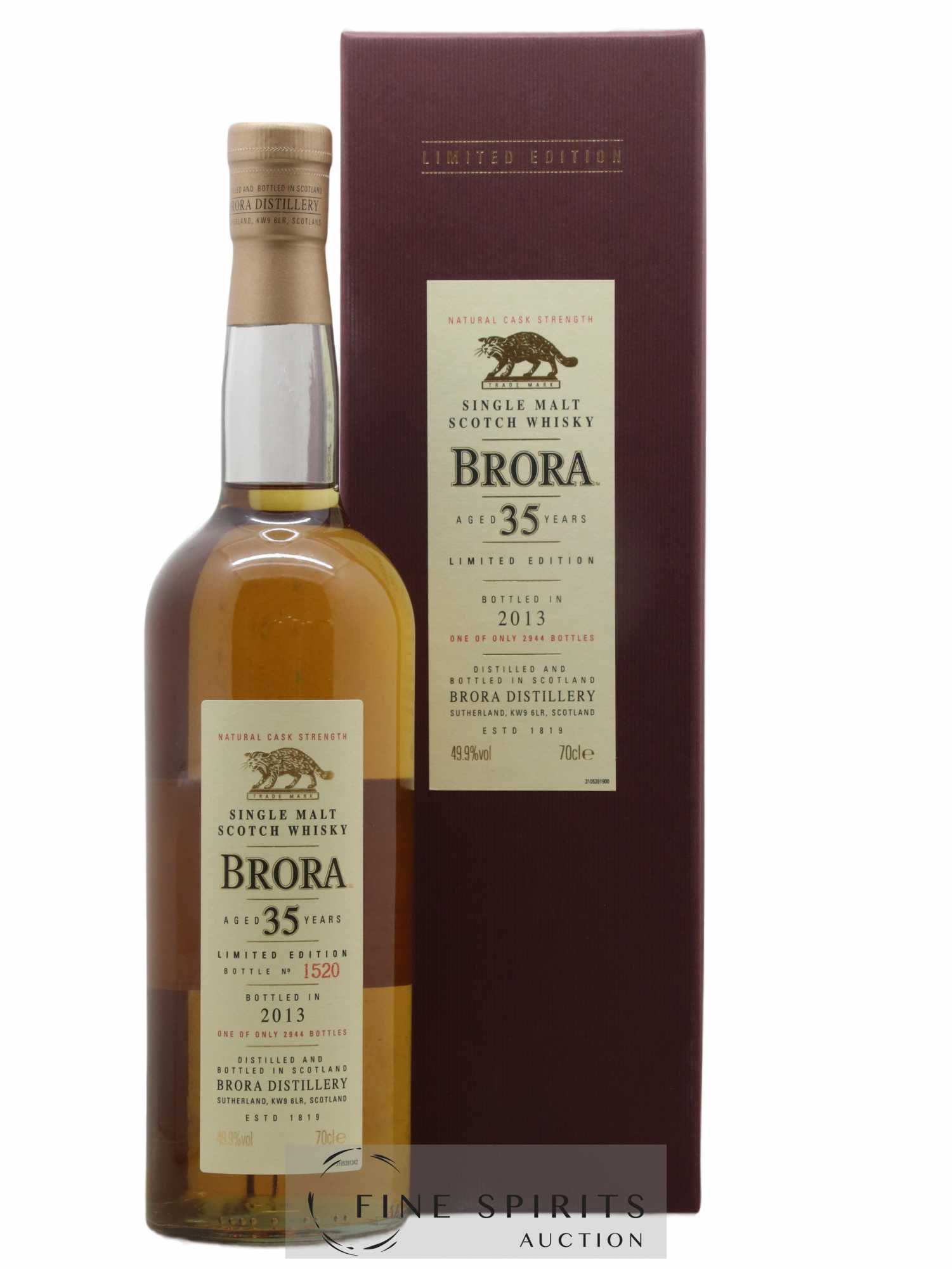 Brora 35 years Of. 2944 bottles - bottled in 2013 Limited Edition