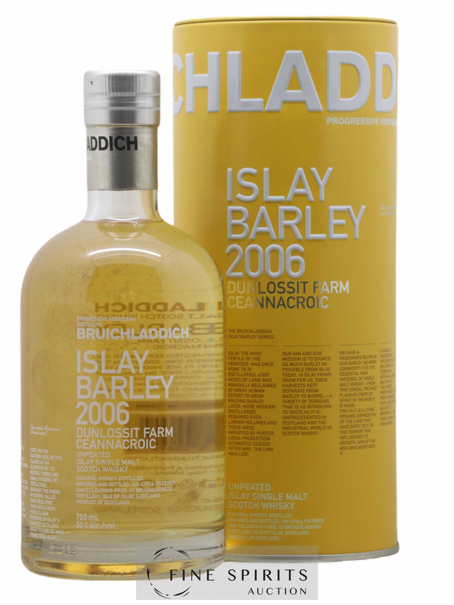 Bruichladdich 2006 Of. Islay Barley Dunlossit Farm One of 24000