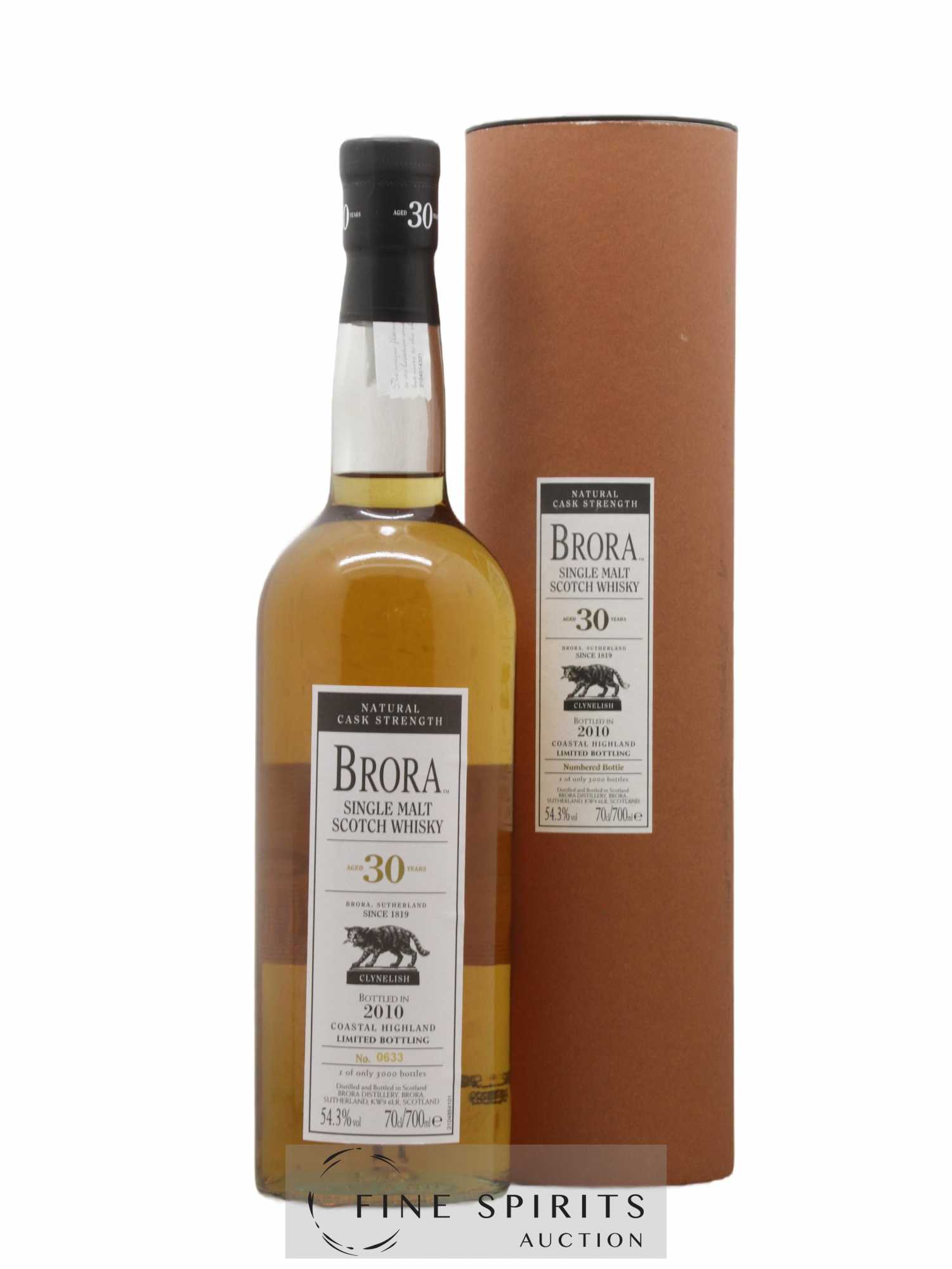 Brora 30 years Of. Natural Cask Strength One of 3000 - bottled 2010 Limited Bottling