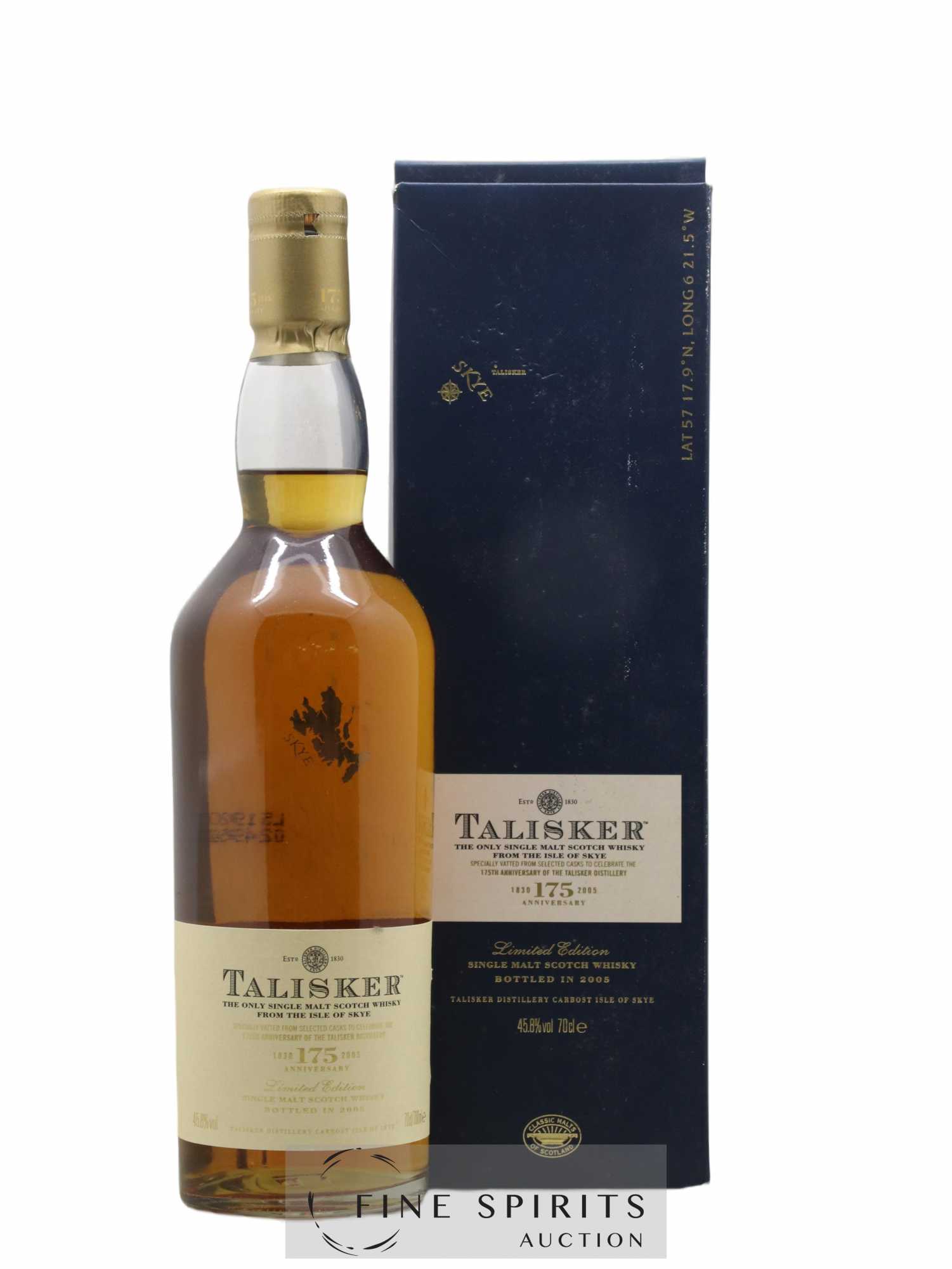 Talisker Of. 175th Anniversary bottled 2005 Limited Edition