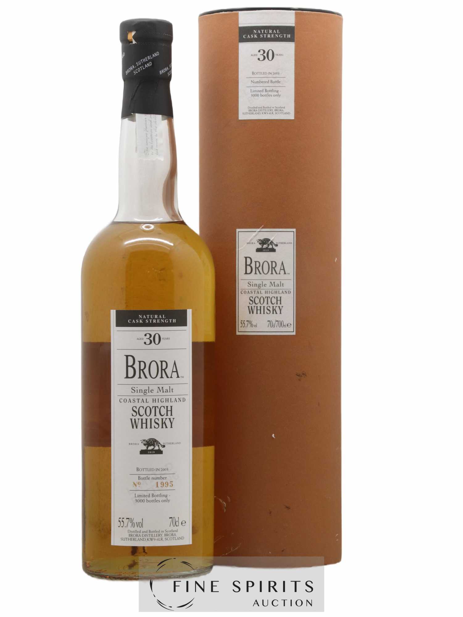 Brora 30 years Of. Natural Cask Strength One of 3000 - bottled 2003