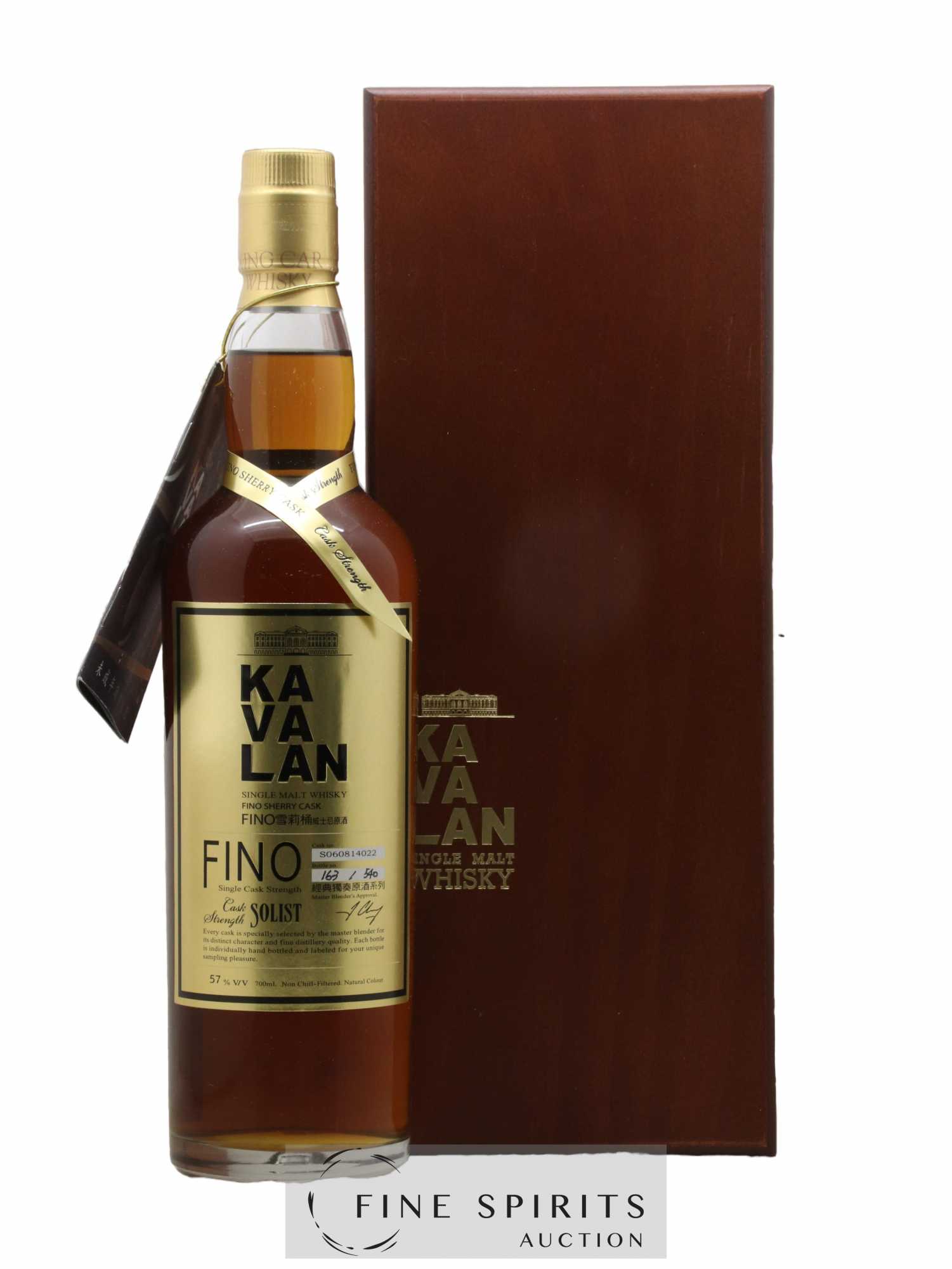 Kavalan Of. Solist Fino Sherry Cask n°S060814022 - One of 540 - bottled 2012 LMDW Cask Strength