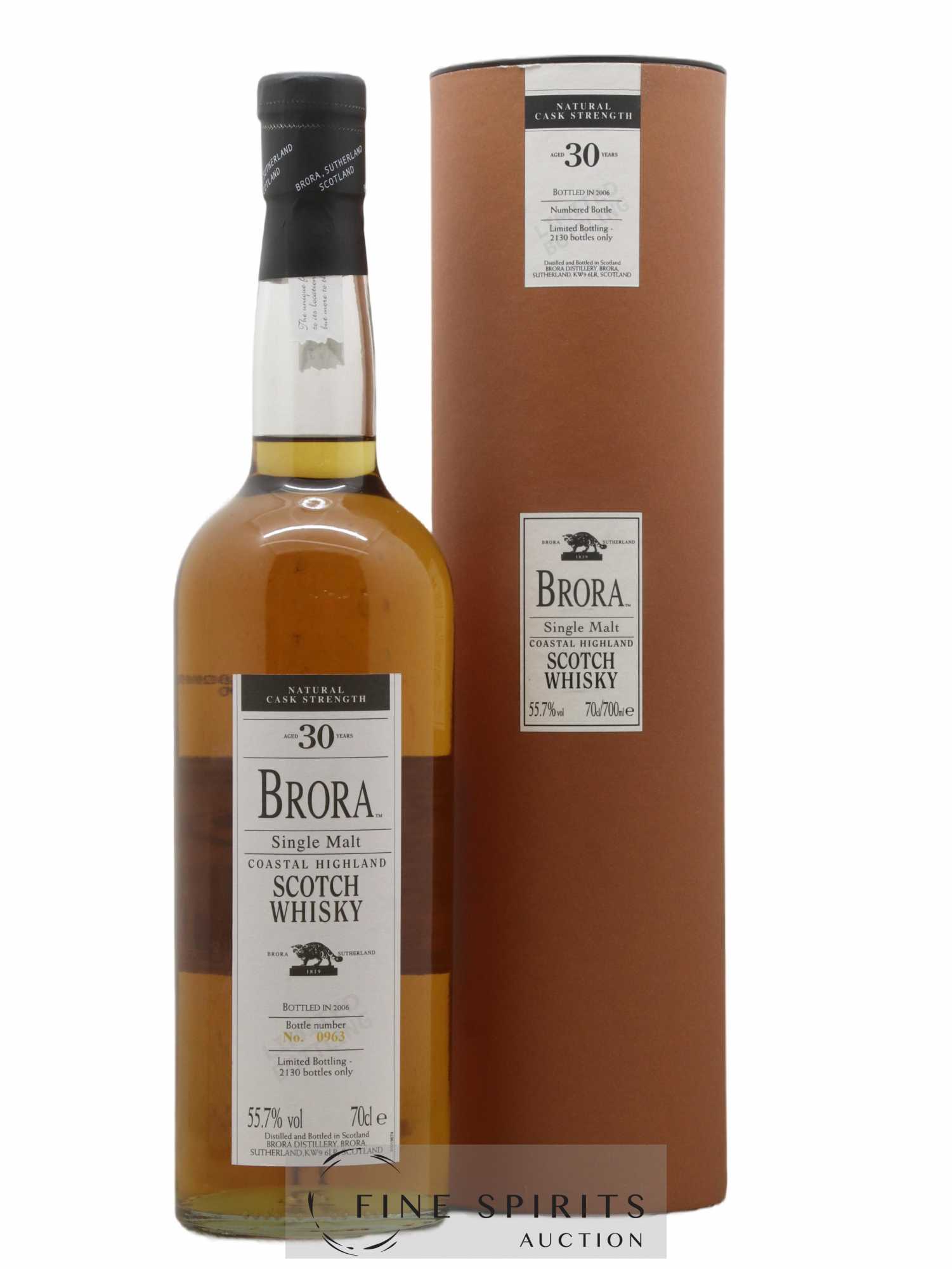 Brora 30 years Of. Natural Cask Strength One of 2130 - bottled 2006