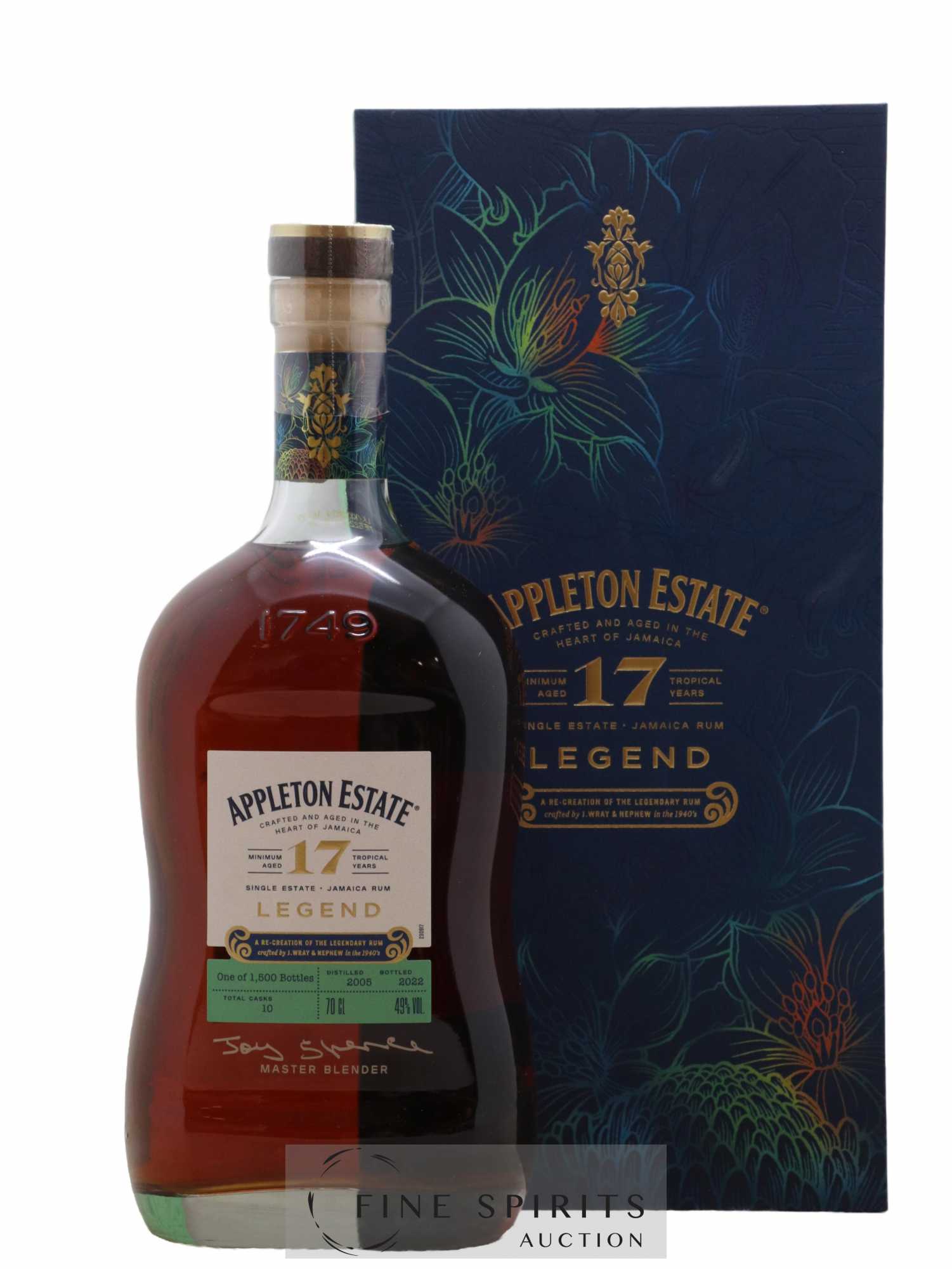 Appleton Estate 17 years 2005 Of. Legend One of 1500 - bottled 2022