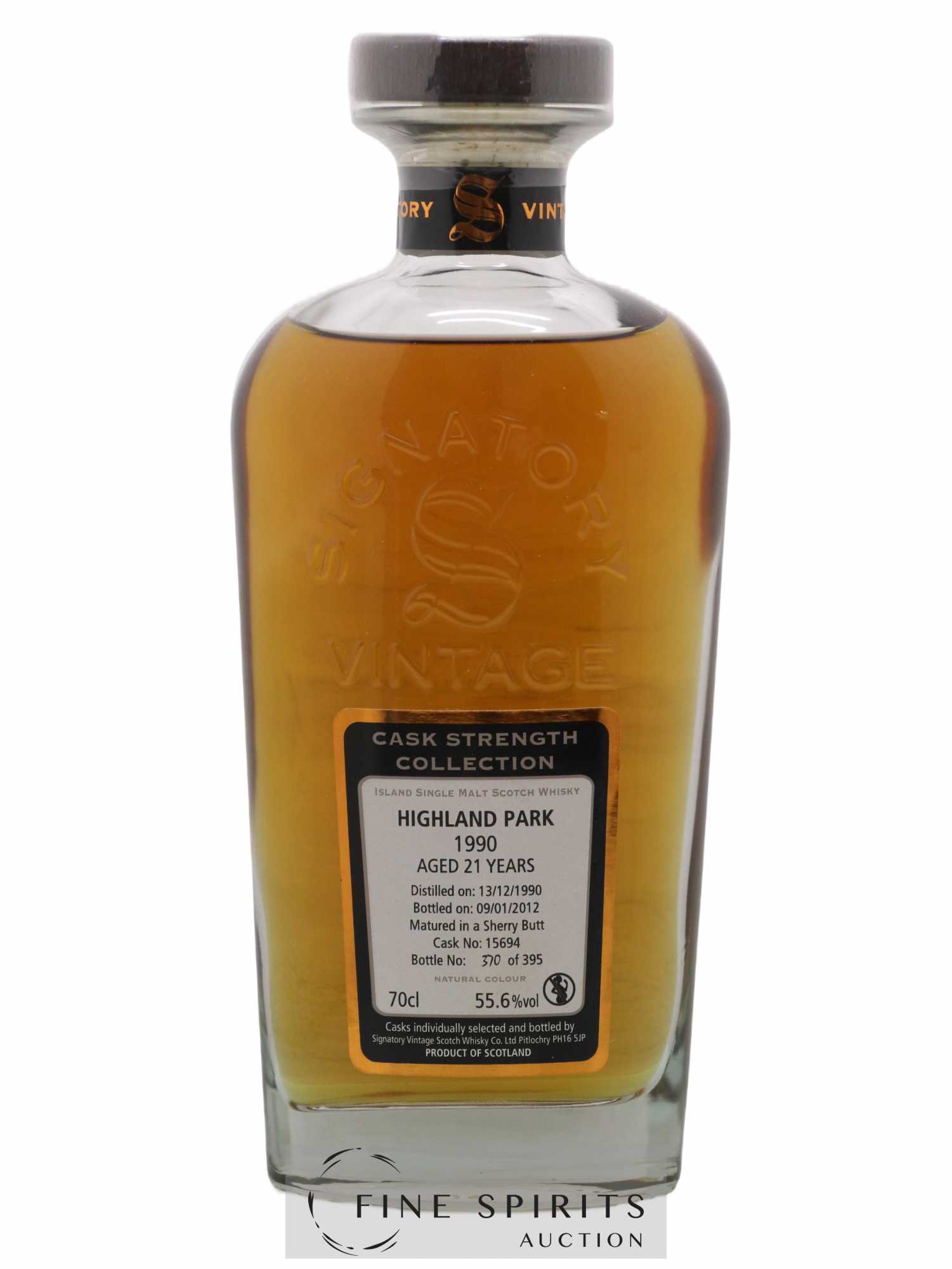 Highland Park 21 years 1990 Signatory Vintage Cask n°15694 - One of 395 - bottled 2012 Cask Strength Collecti