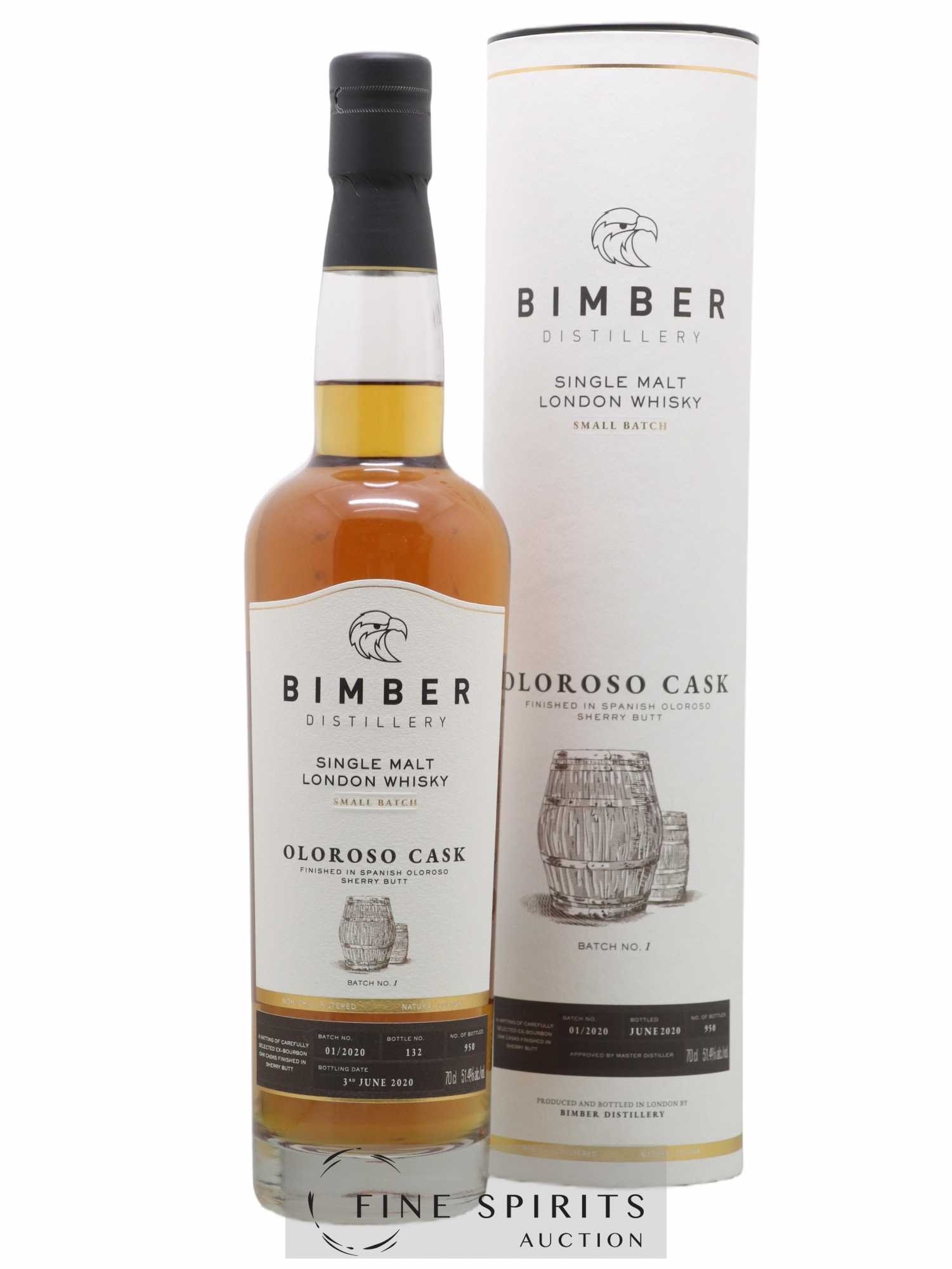 Bimber Of. Oloroso Cask Small Batch n°01-2020 - One of 950 - bottled 2020