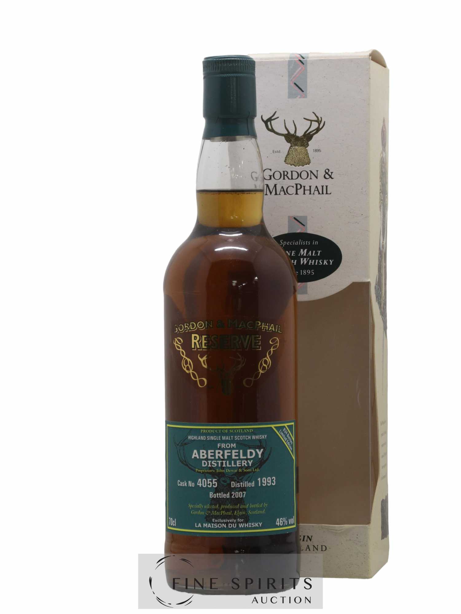 Aberfeldy 1993 Gordon & MacPhail Reserve Cask n°4055 - One of 834 - bottled 2007 LMDW