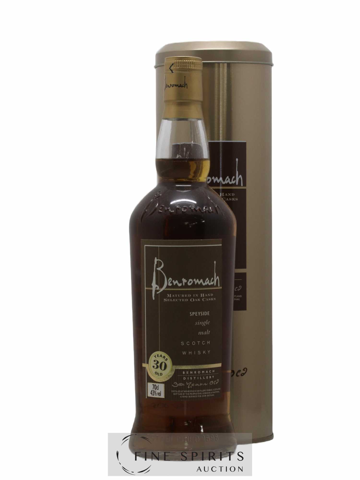 Benromach 30 years Gordon & MacPhail Selected Oak Casks