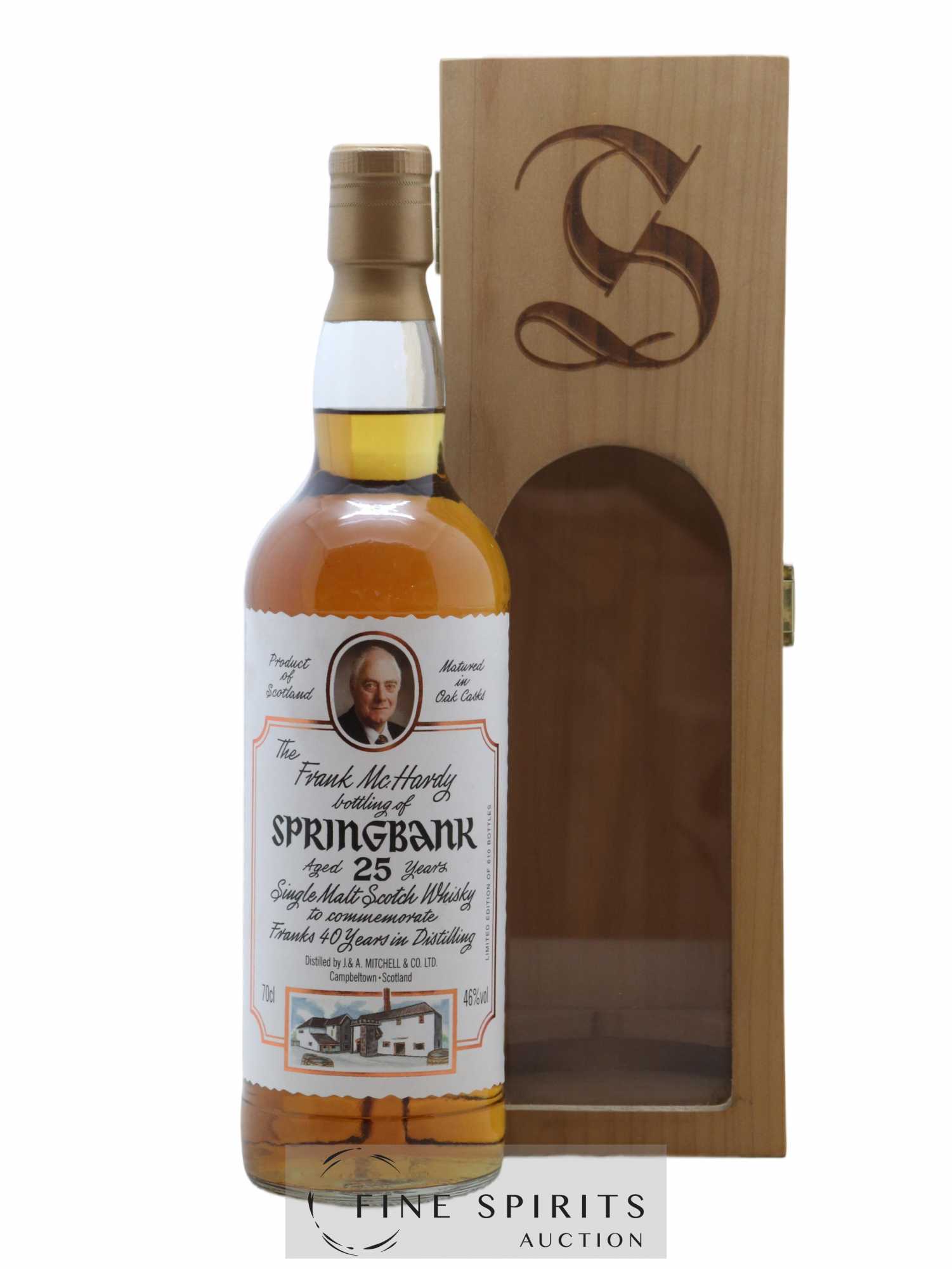 Springbank 25 years Of. Frank Mc Hardy 40 Years In Distilling One of 610