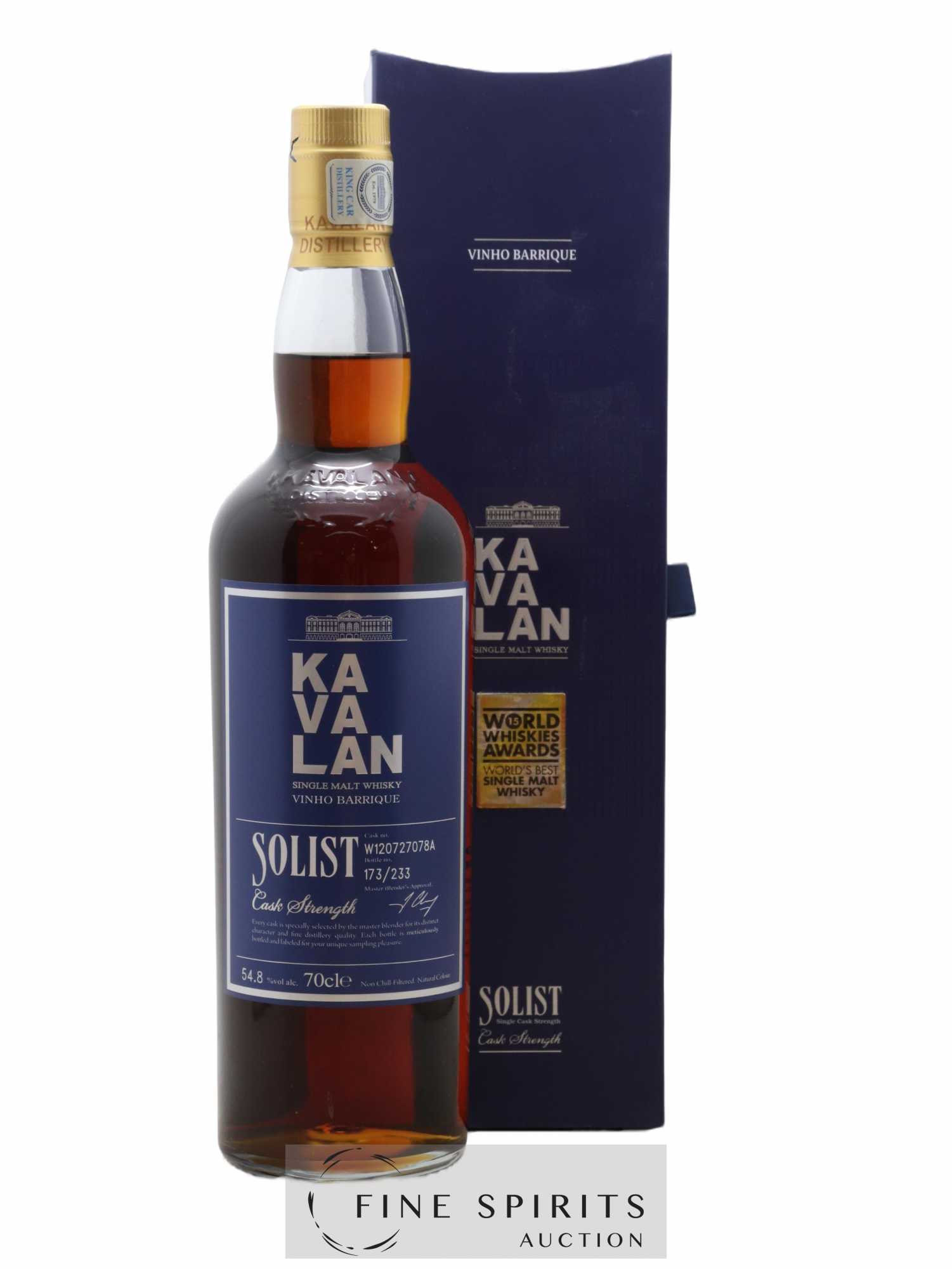 Kavalan Of. Solist Vinho Barrique Cask n°W120727078A - One of 233 - bottled 2016 Cask Strength