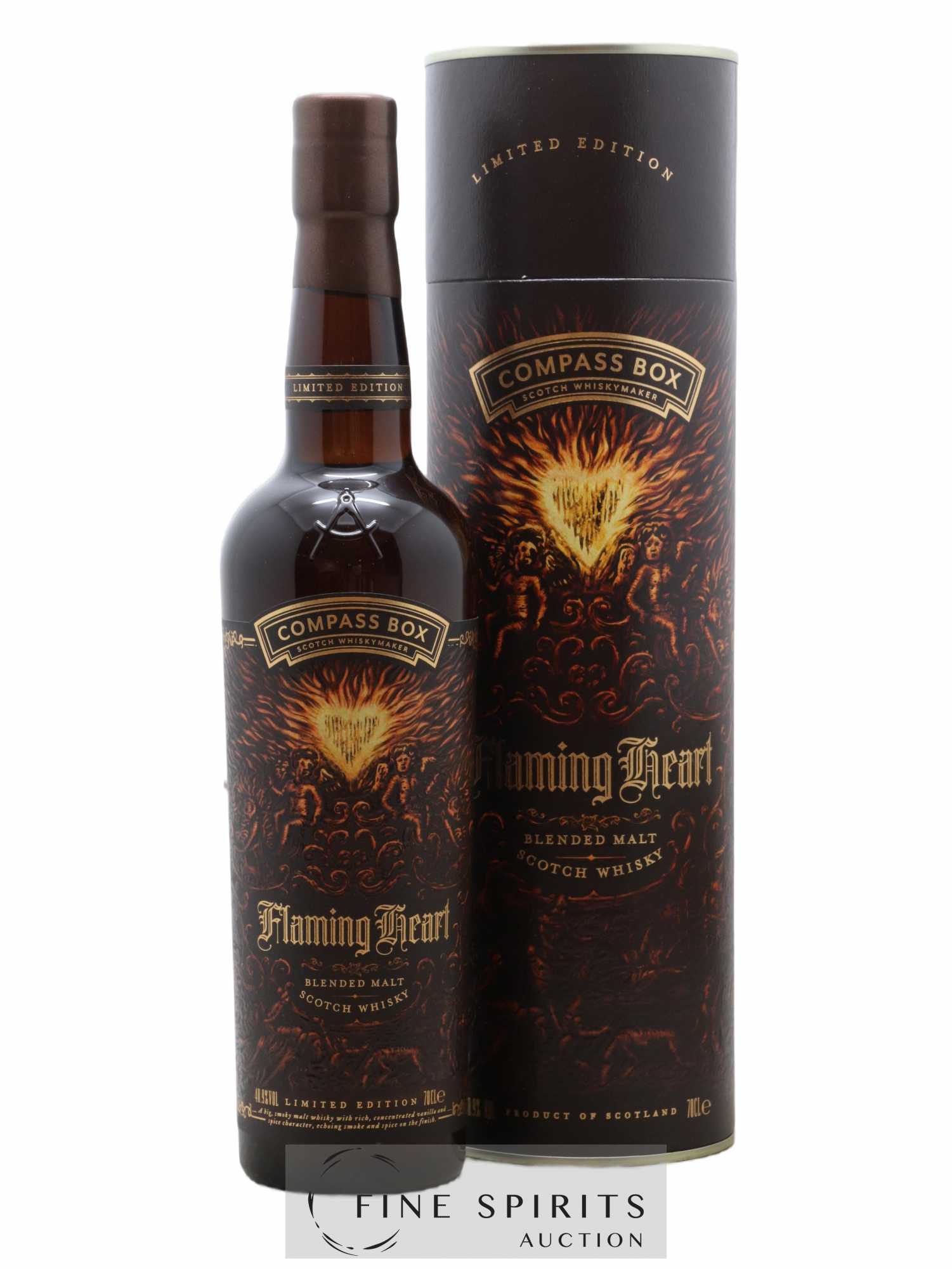 Flaming Heart Compass Box Sixth Edition One of 15050 - bottled 2018 Limited Edition