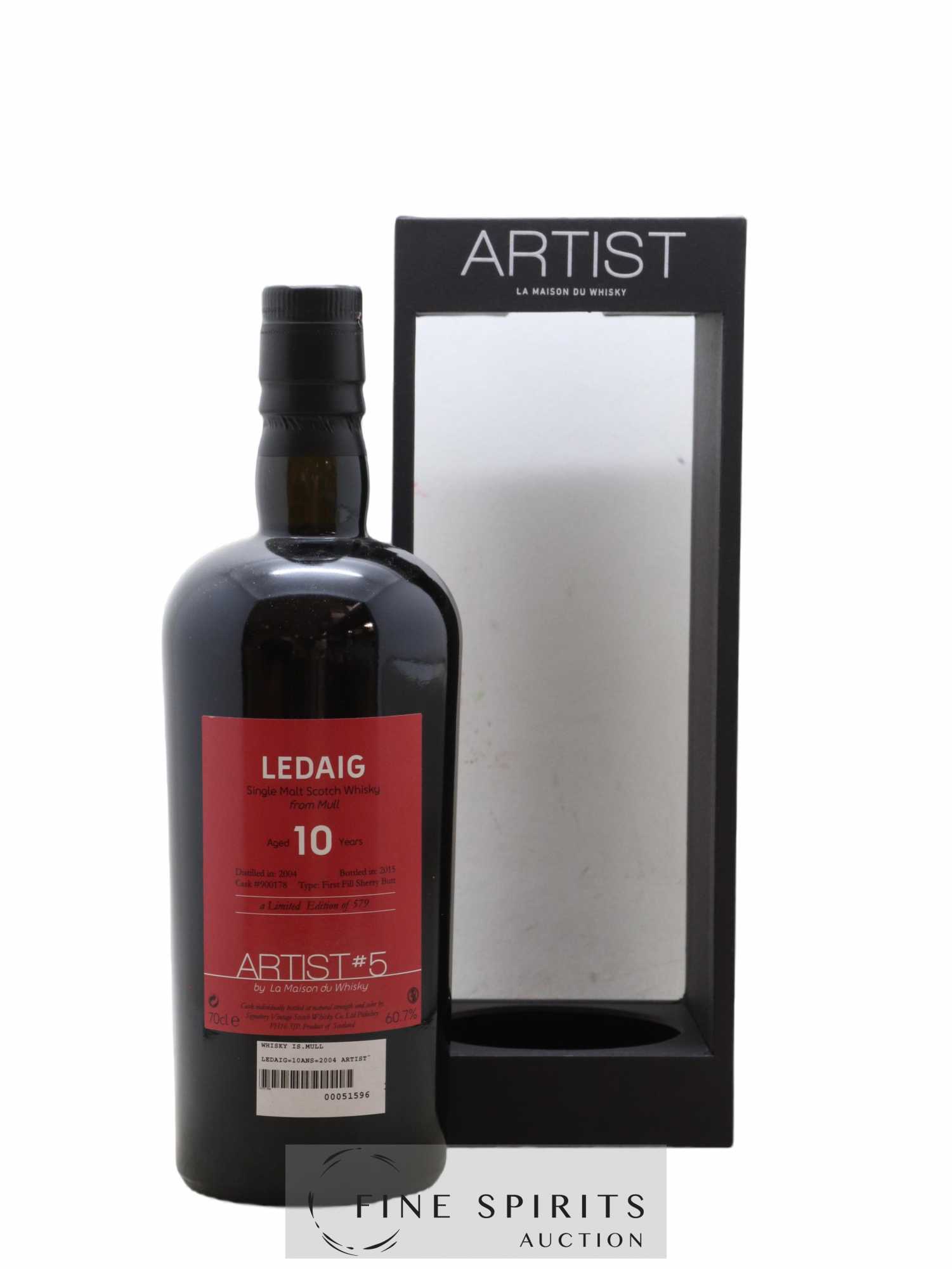 Ledaig 10 years 2004 Signatory Vintage Artist n°5 Cask n°900178 - One of 579 - bottled 2015 LMDW