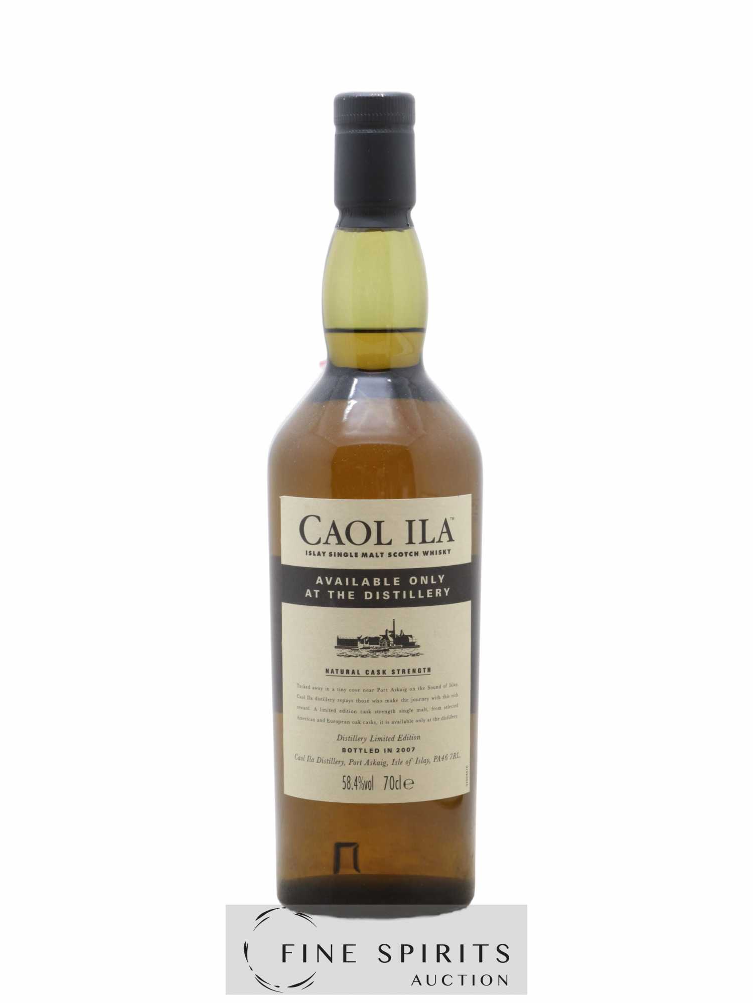 Caol Ila Of. Available Only at the Distillery Natural Cask Strength - bottled 2007 Distillery Limited Edition