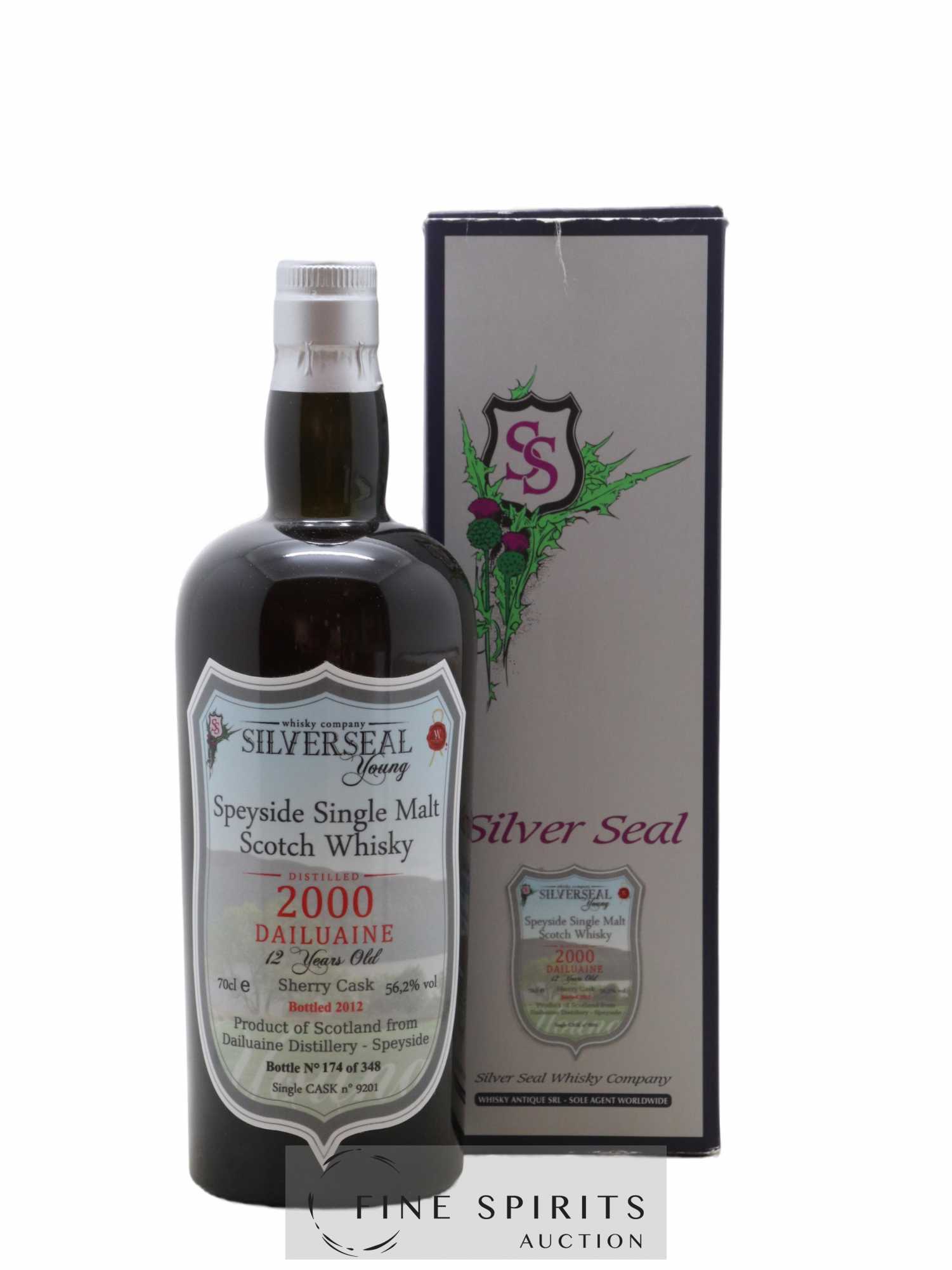 Dailuaine 12 years 2000 Silver Seal Whisky Company Cask n°9201 - One of 348 - bottled 2012 Young