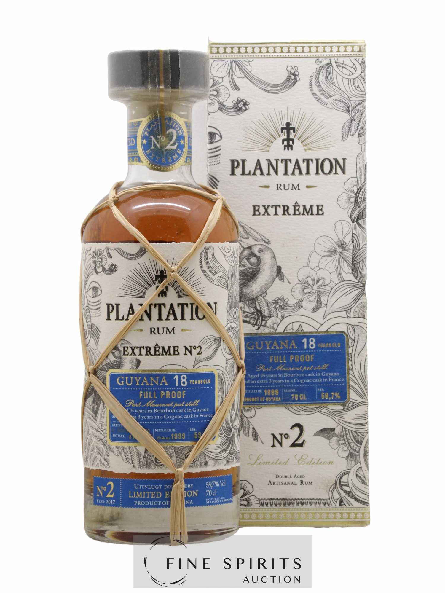 Plantation 18 years 1999 Pierre Ferrand Extrême n°2 One of 1000 - bottled 2017 Limited Edition