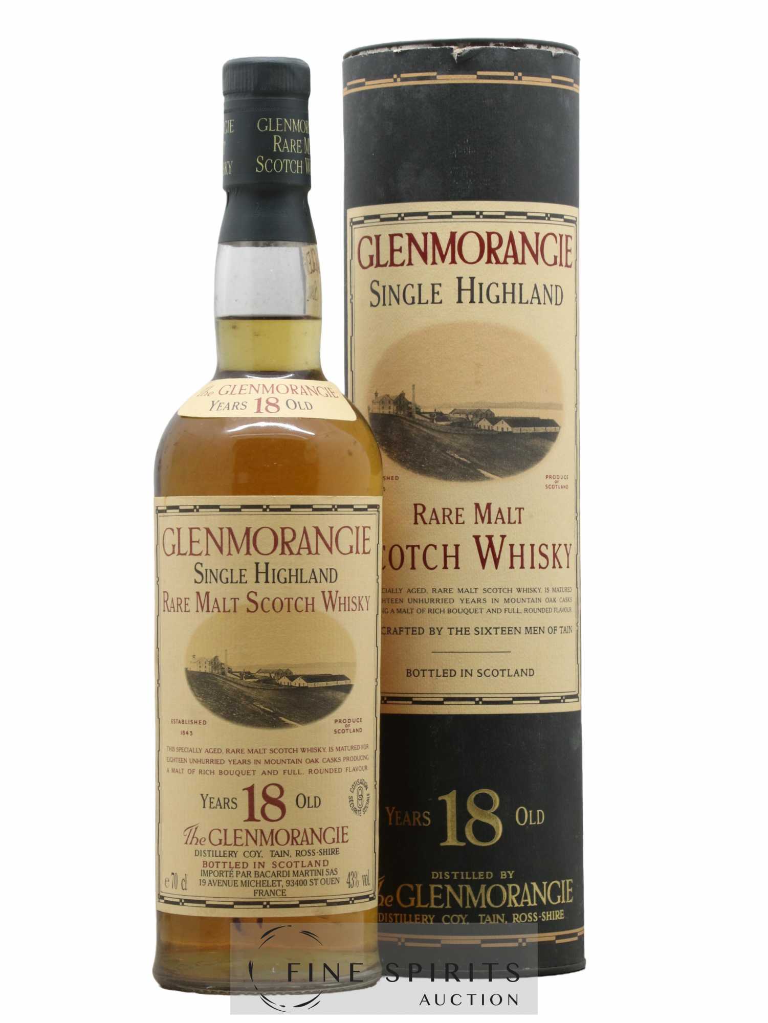 Glenmorangie 18 years Of. Rare Malt Bacardi Martini Import