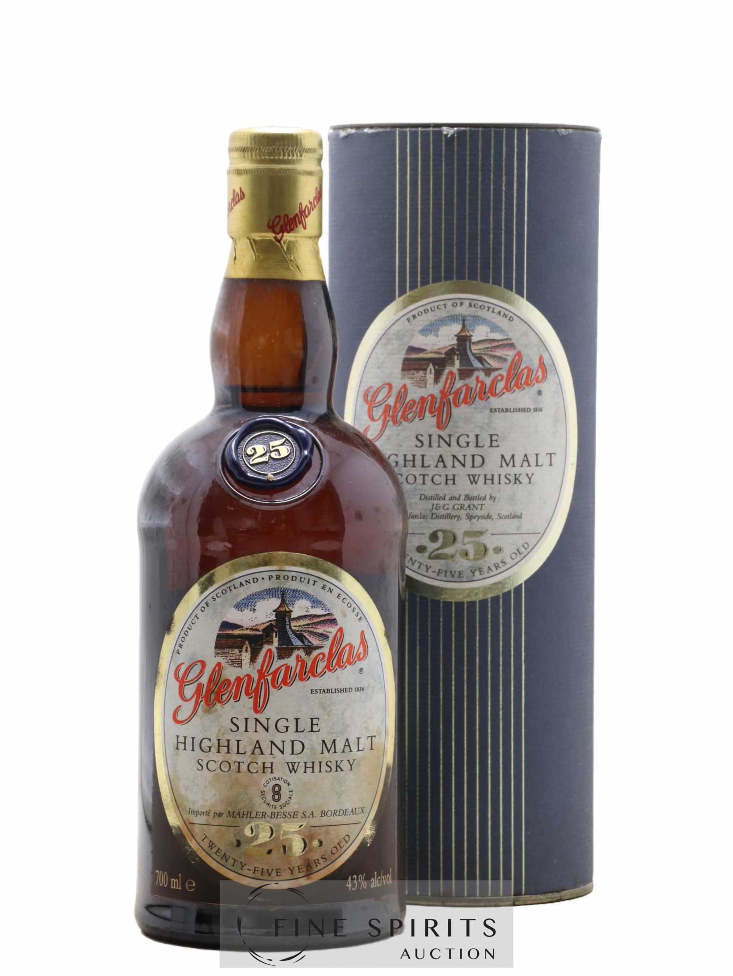 Glenfarclas 25 years Of. Mahler-Besse Import