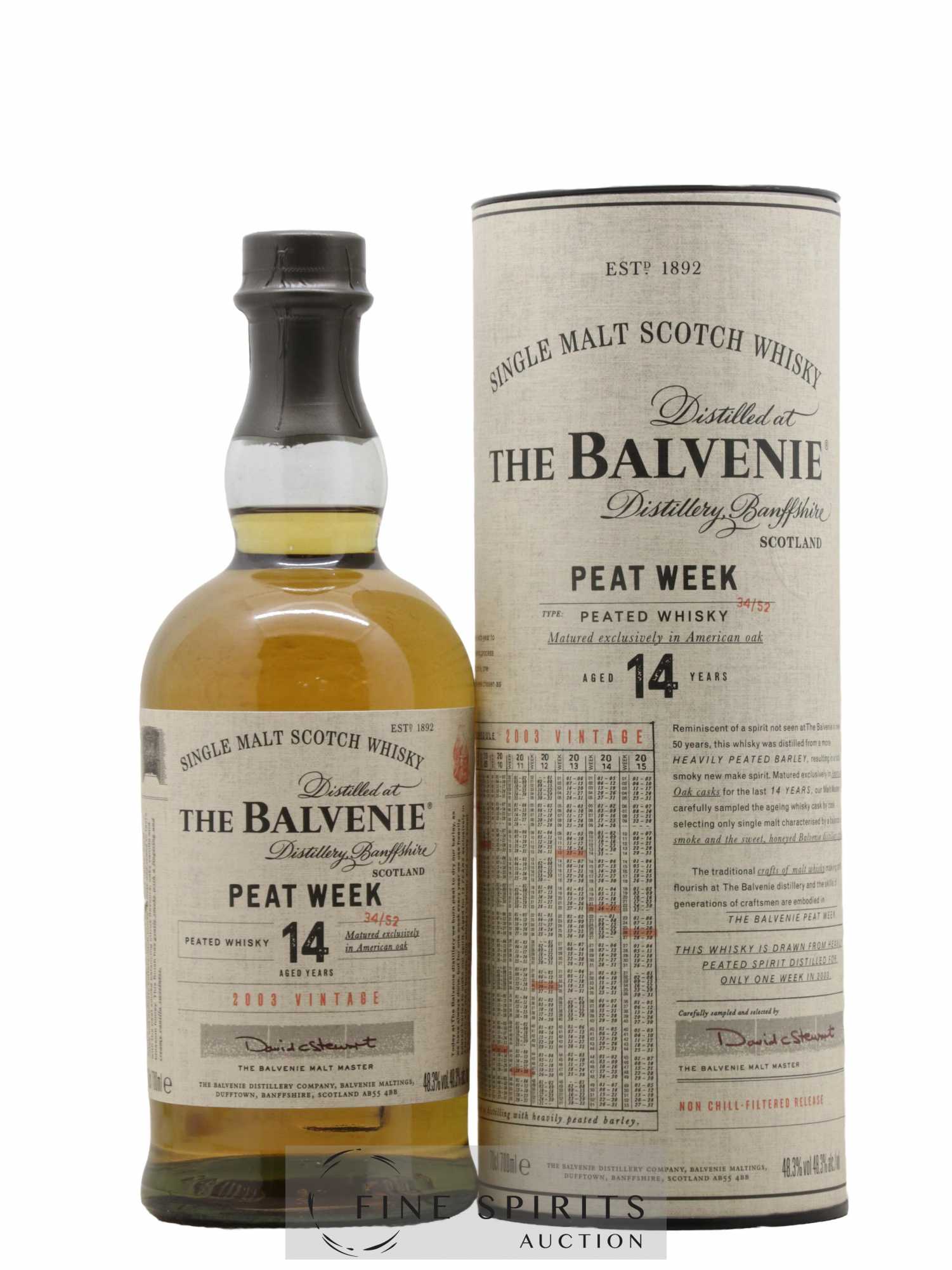 Balvenie (The) 14 years 2003 Of. Peat Week 34-52