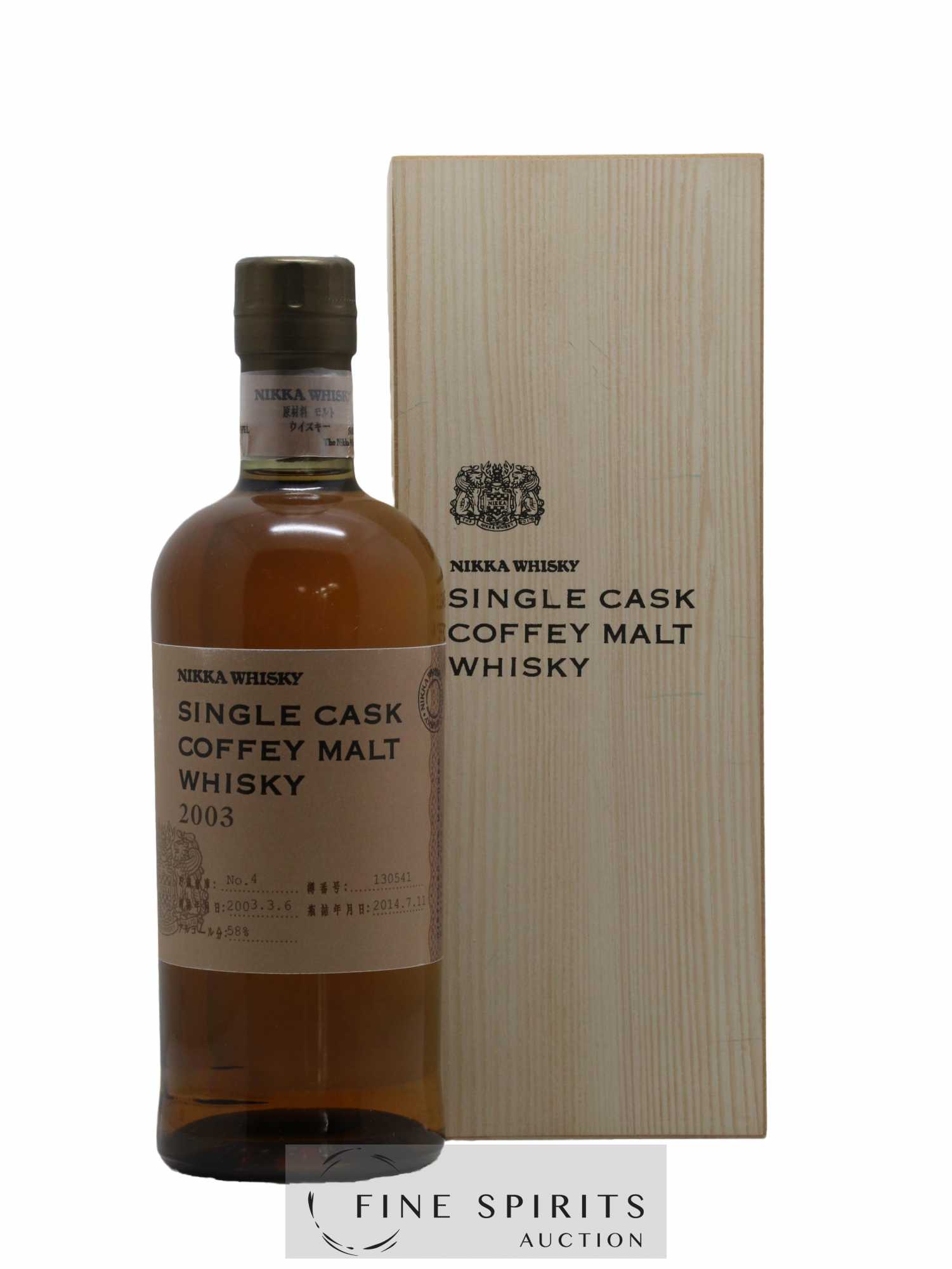 Nikka 2003 Of. Coffey Malt Cask n°130541 - bottled 2014 Nikka Single Cask