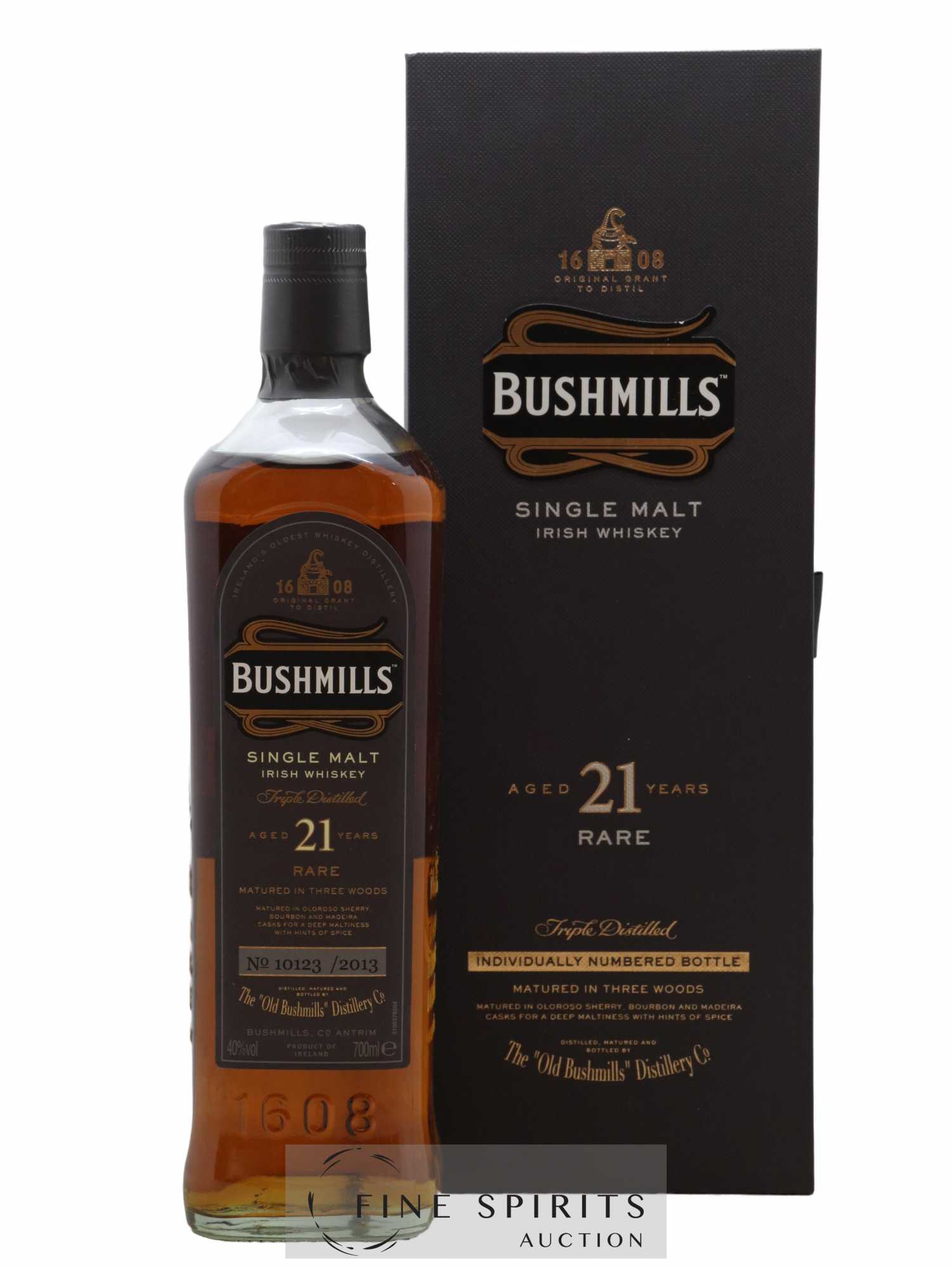 Bushmills 21 years Of. Rare Three Woods Matured