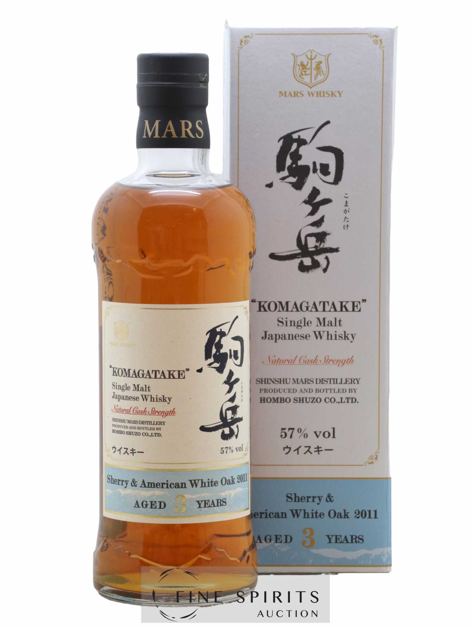 Mars 3 years 2011 Of. Komagatake Sherry & American White Oak Natural Cask Strength