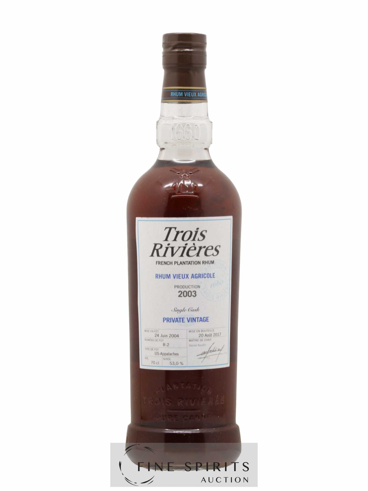 Trois Rivières 2003 Of. Private Vintage Single Cask n°R-2 - bottled 2017