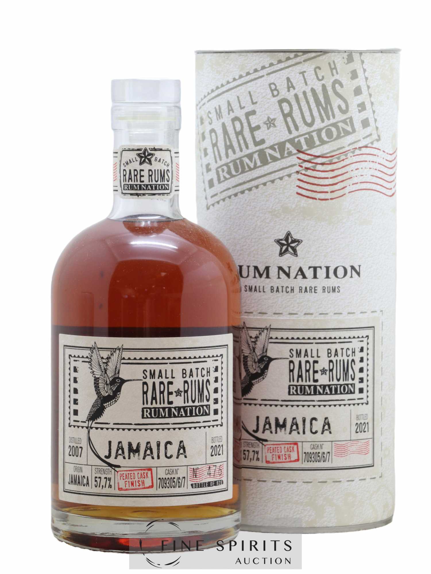 Jamaica 2007 Rum Nation Small Batch Cask n°709305-6-7 - One of 828 - bottled 2021 Rare Rums