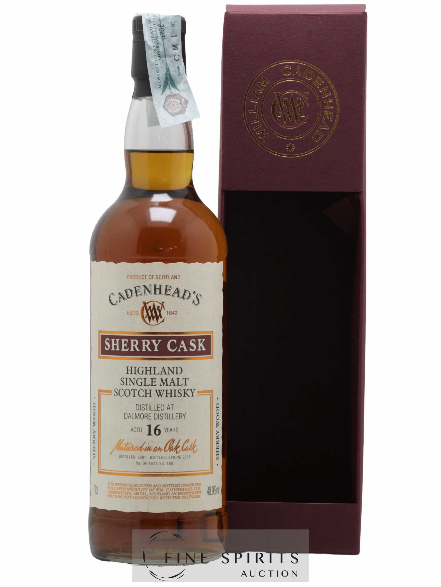 Buy Dalmore 16 years 2001 Cadenhead's Sherry Cask One of 180