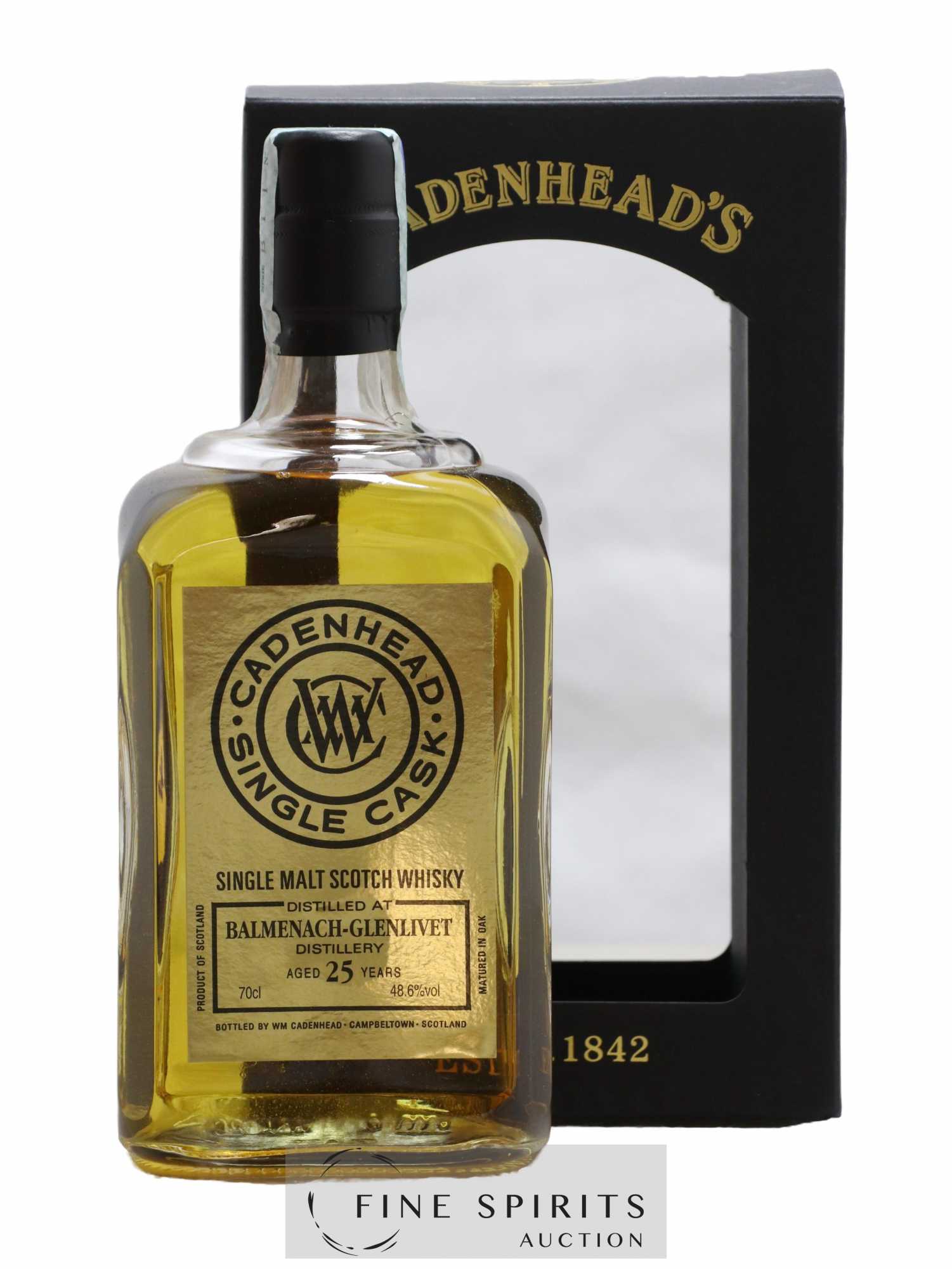 Balmenach 25 years 1989 Cadenhead's Bourbon Hogshead - One of 186 - bottled 2014 Single Cask