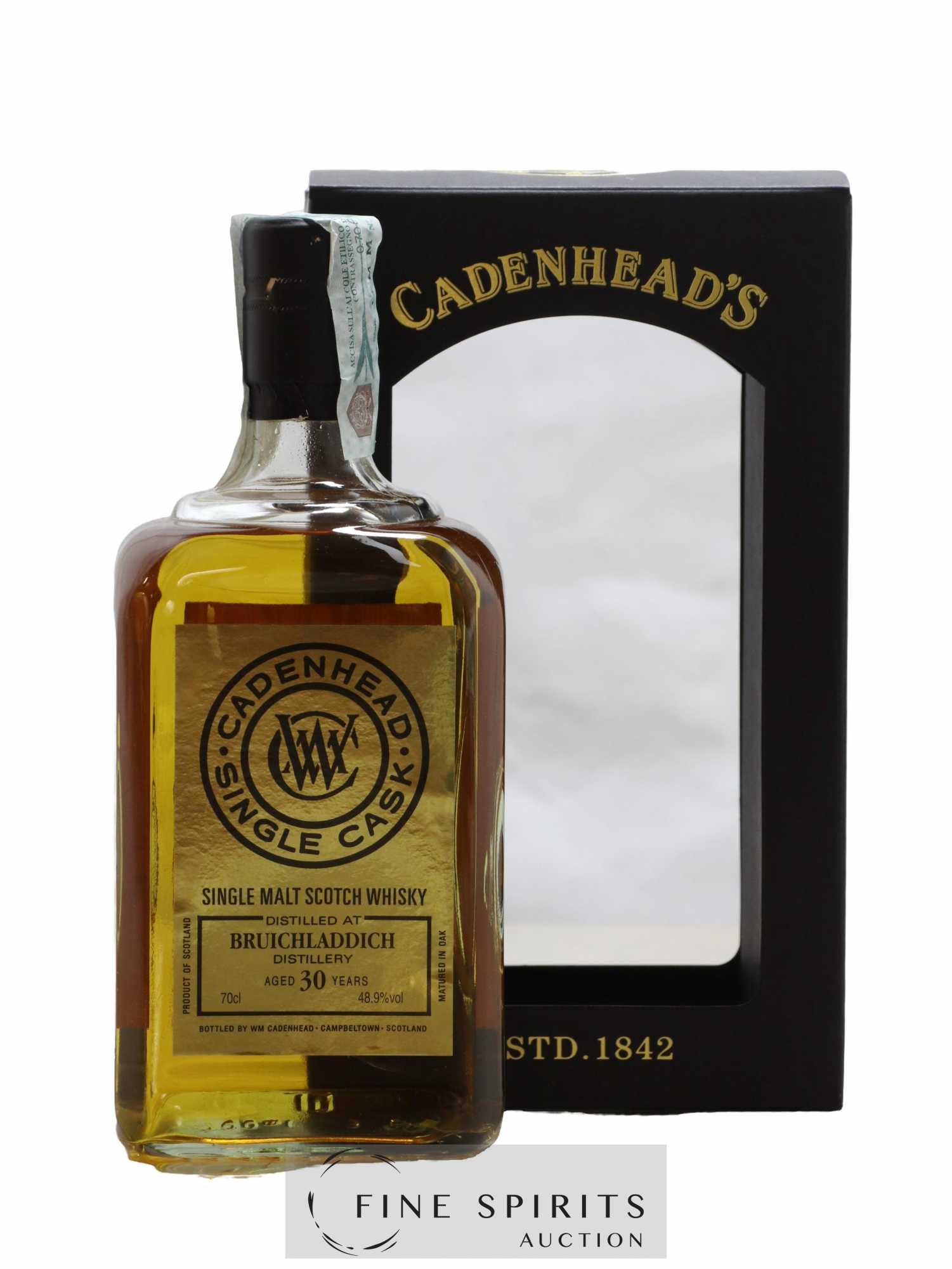 Bruichladdich 30 years 1988 Cadenhead's Bourbon Hogshead - One of 174 - bottled 2018 Single Cask