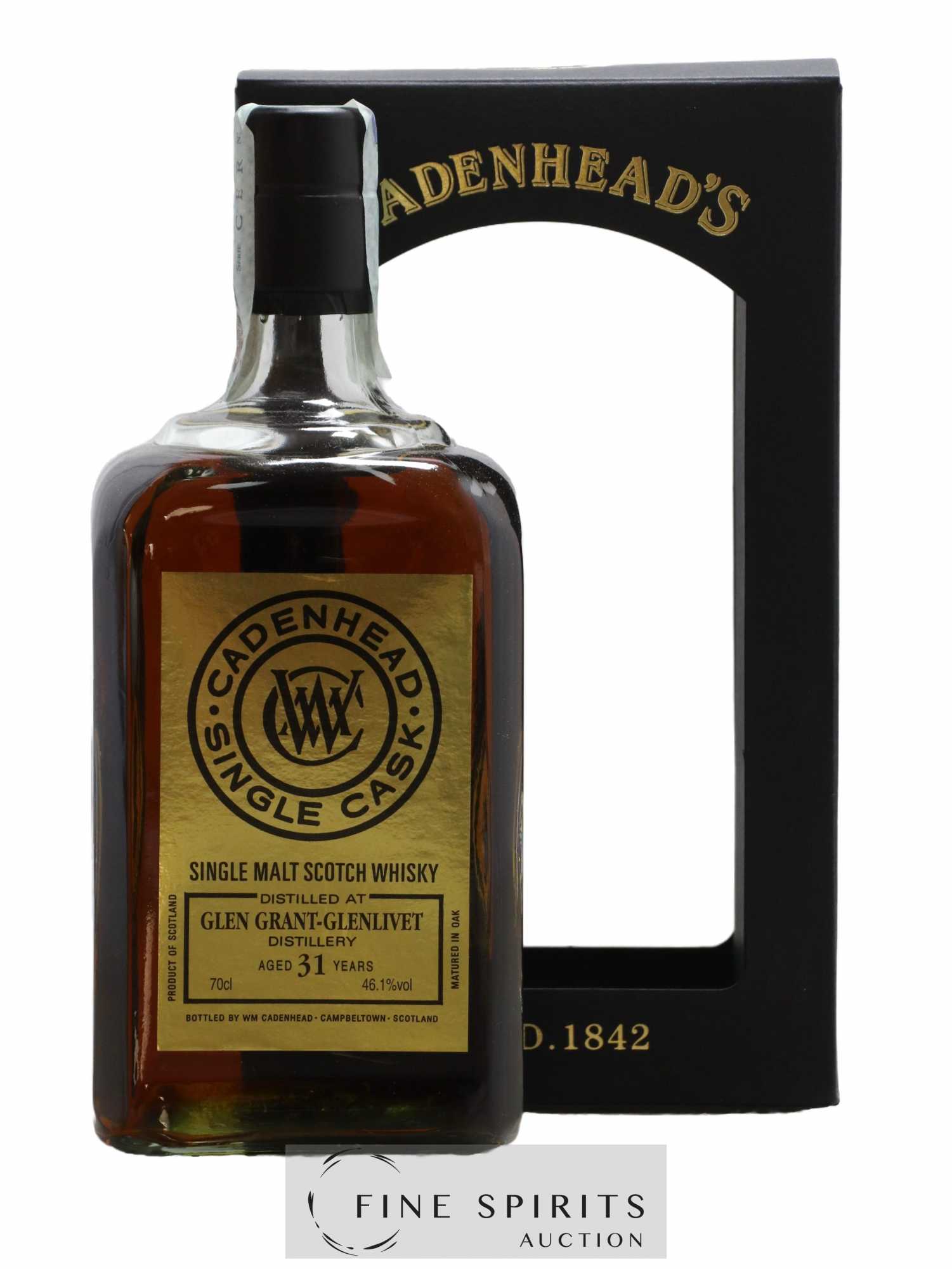 Glen Grant 31 years 1984 Cadenhead's Butt - One of 414 - bottled 2016 Single Cask