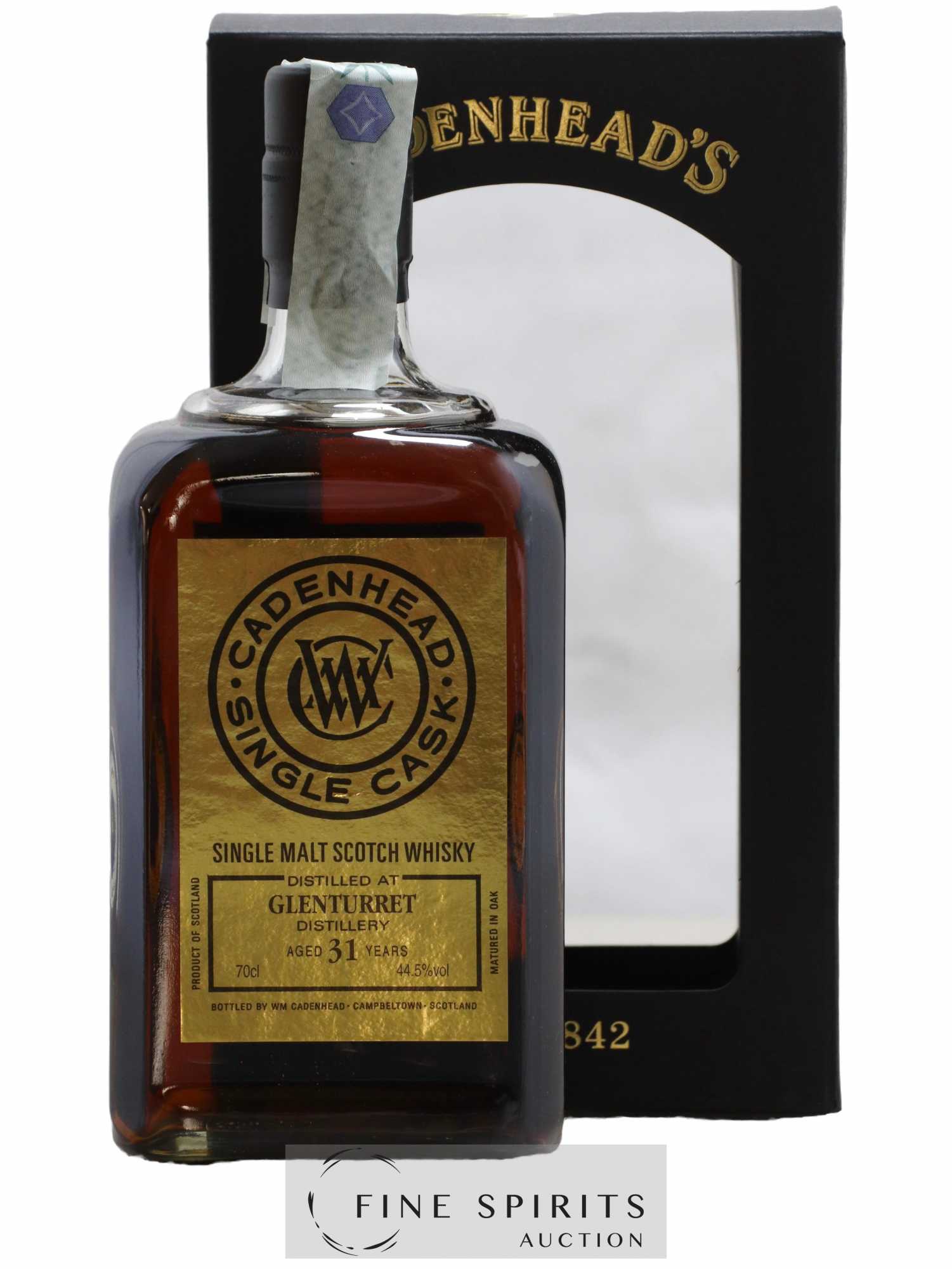 Glenturret 31 years 1986 Cadenhead's Sherry Hogshead - One of 210 - bottled 2018 Single Cask