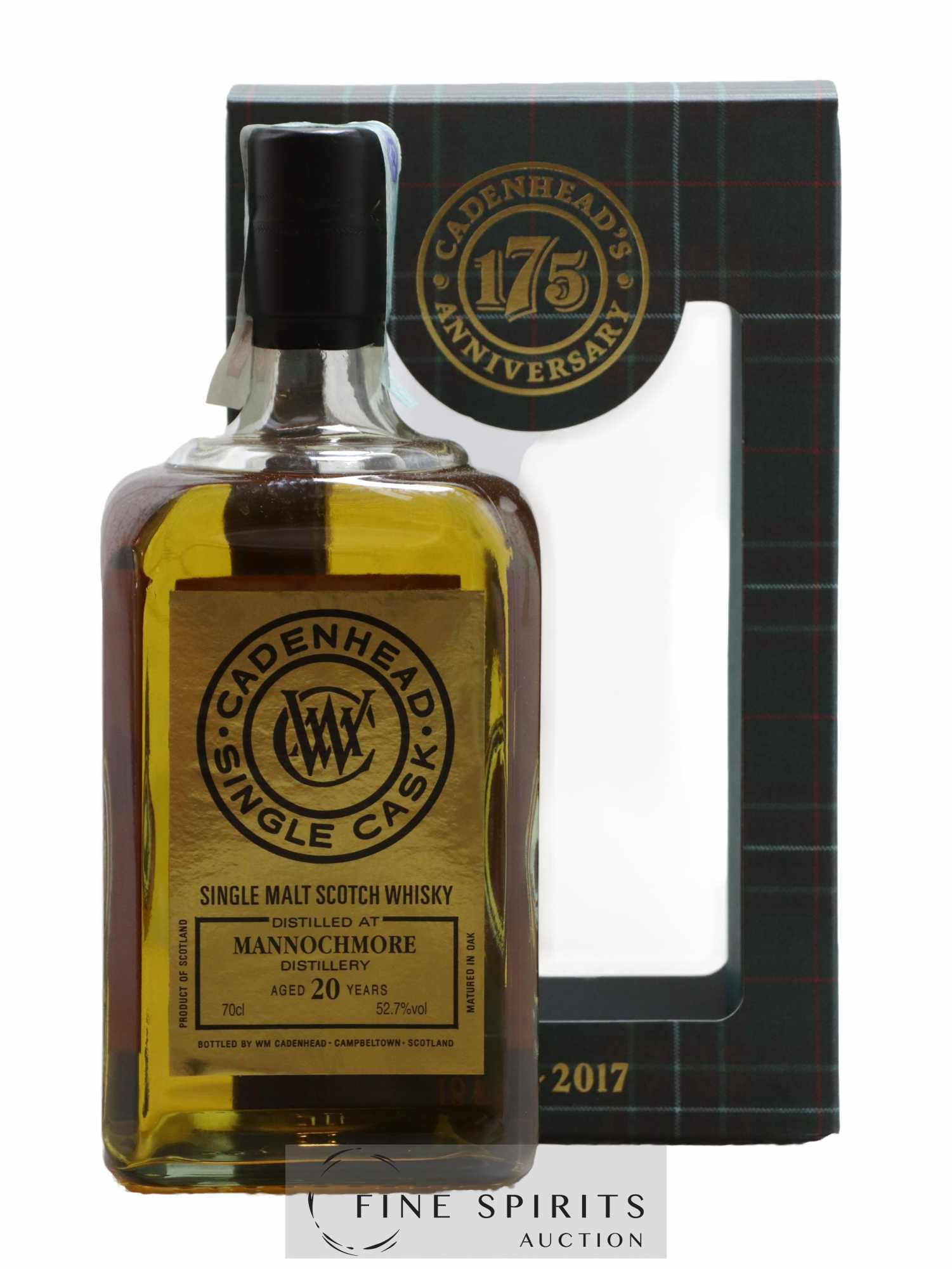 Mannochmore 20 years 1997 Cadenhead's Bourbon Hogshead - One of 276 - bottled 2017 Single Cask