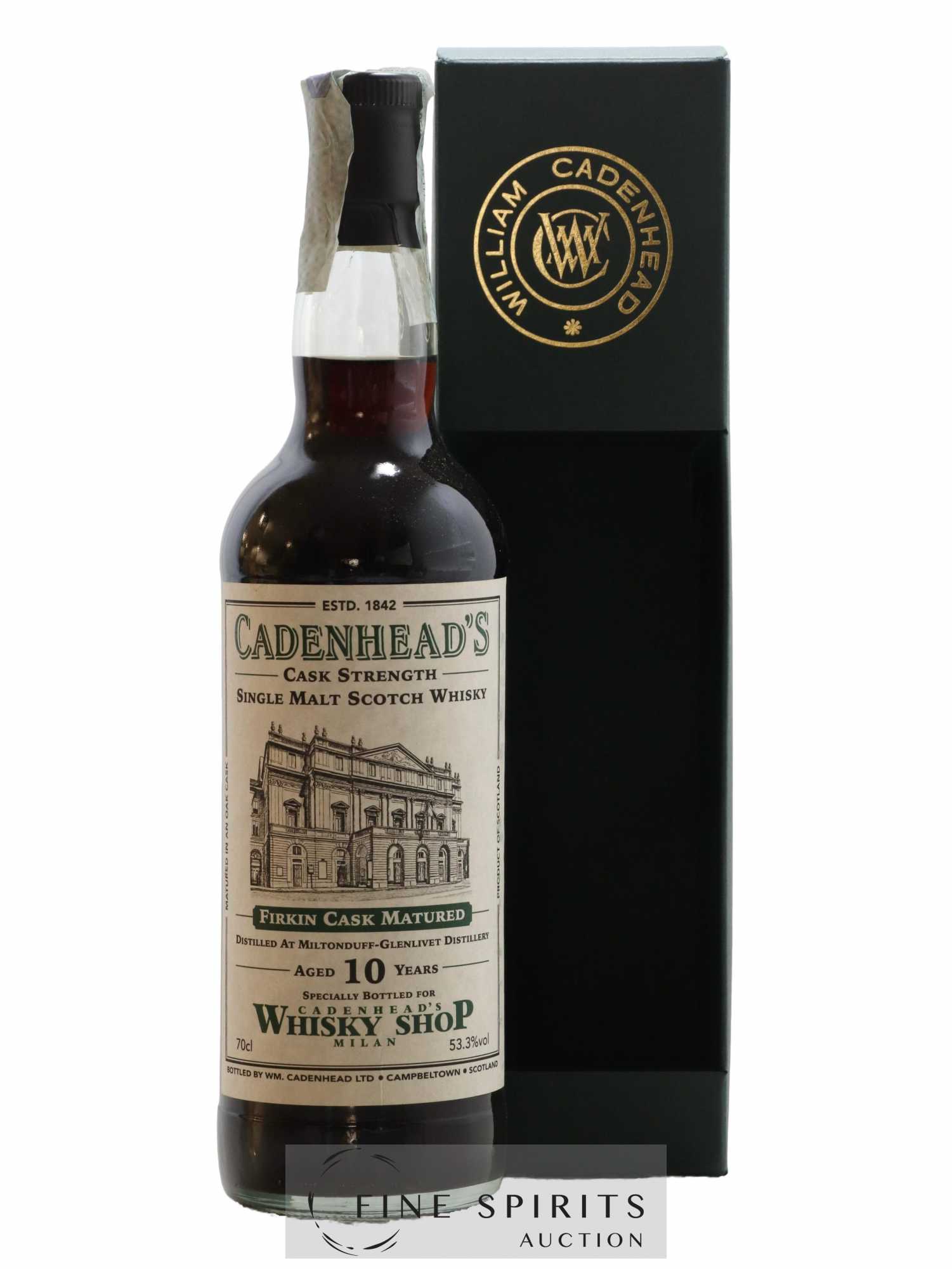 Miltonduff 10 years Cadenhead's Firkin Cask Matured Whisky Shop Milan