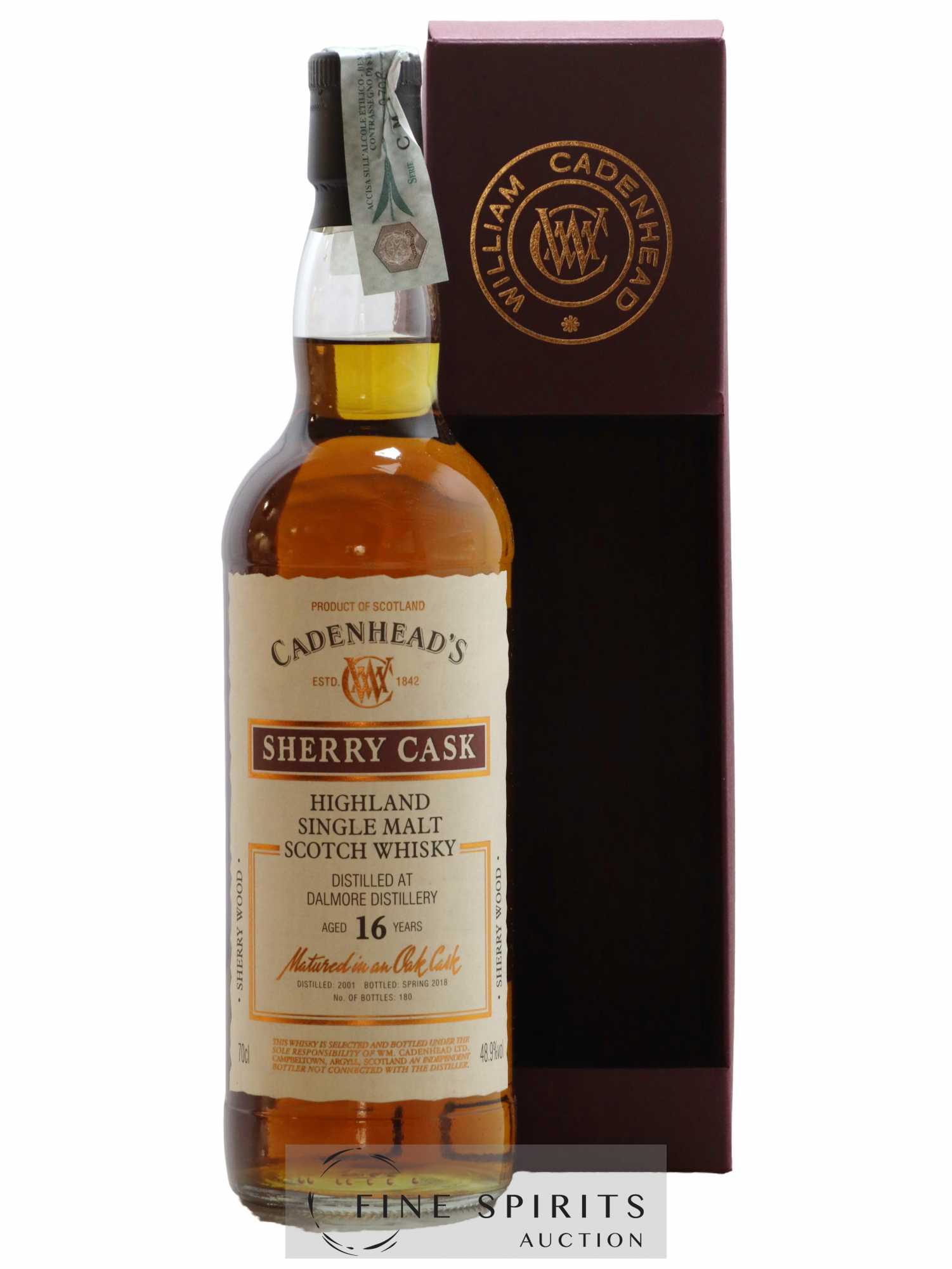 Dalmore 16 years 2001 Cadenhead's Sherry Cask One of 180 - bottled 2018