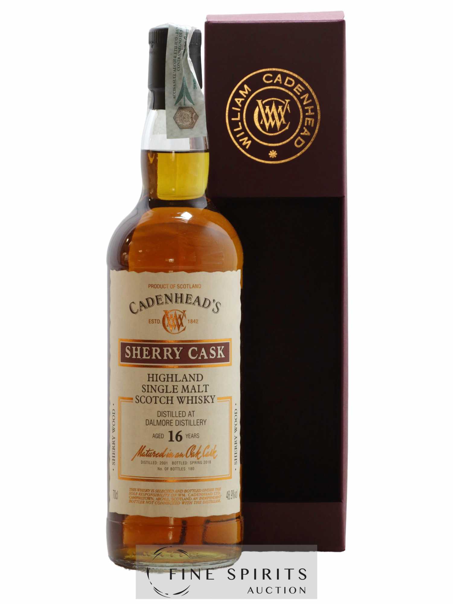 Buy Dalmore 16 years 2001 Cadenhead's Sherry Cask One of 180