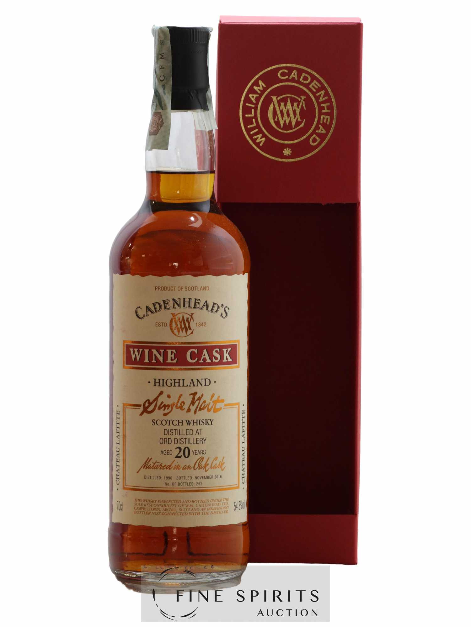 Ord 20 years 1996 Cadenhead's Wine Cask - Château Lafitte One of 252 - bottled 2016