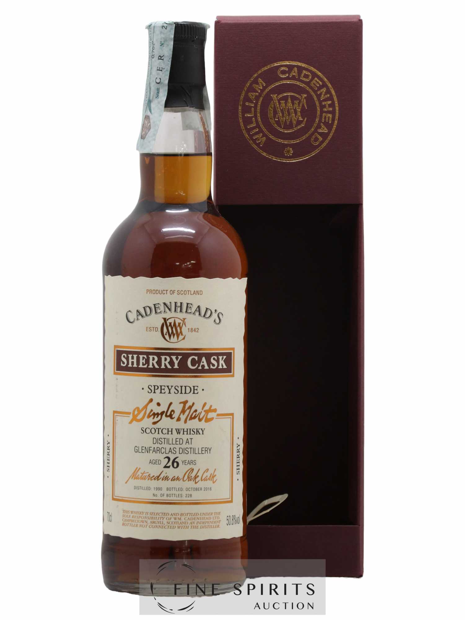 Glenfarclas 26 years 1990 Cadenhead's Sherry Cask One of 228 - bottled 2016