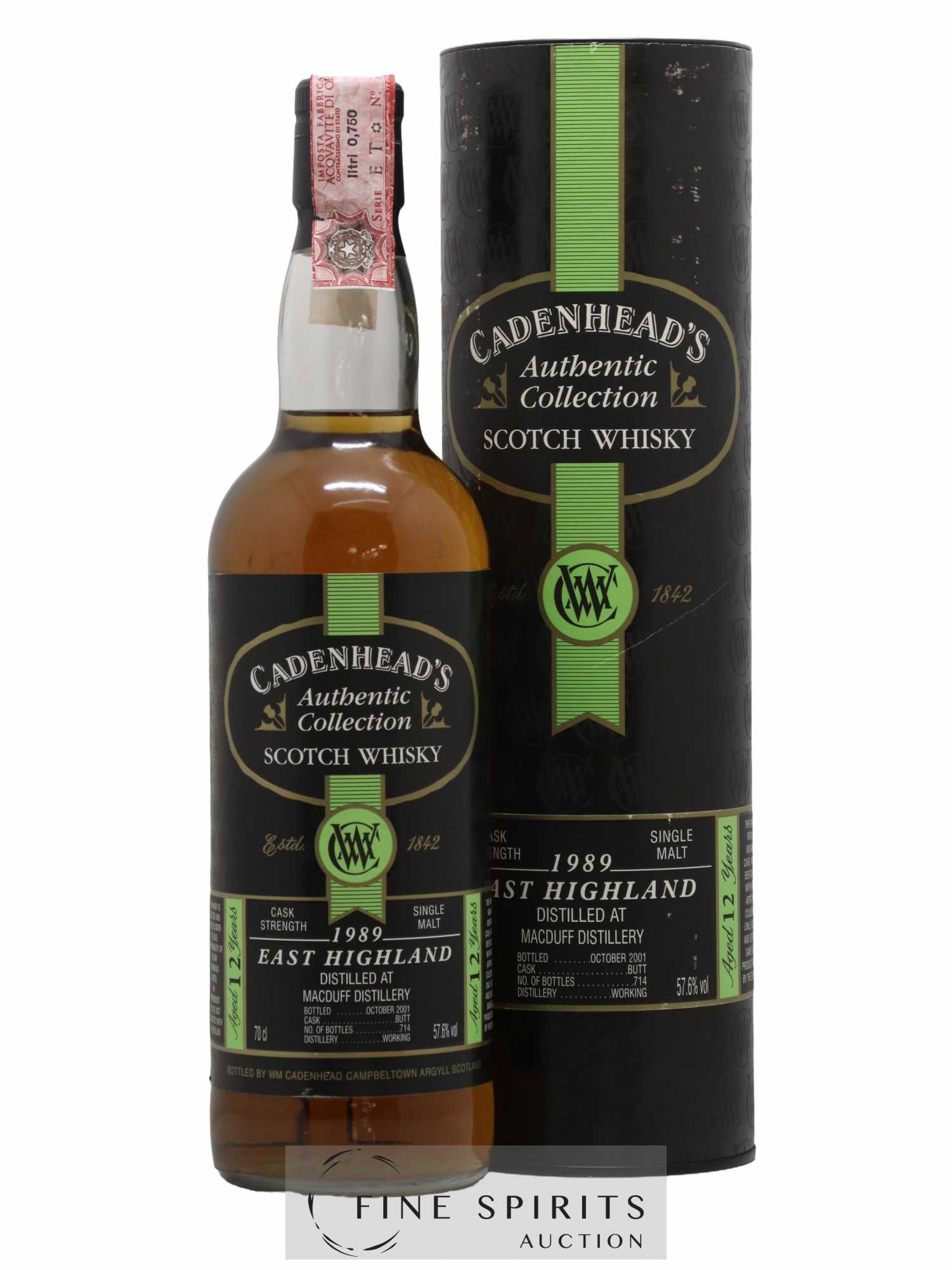 Macduff 12 years 1989 Cadenhead's Butt - One of 714 - bottled 2001